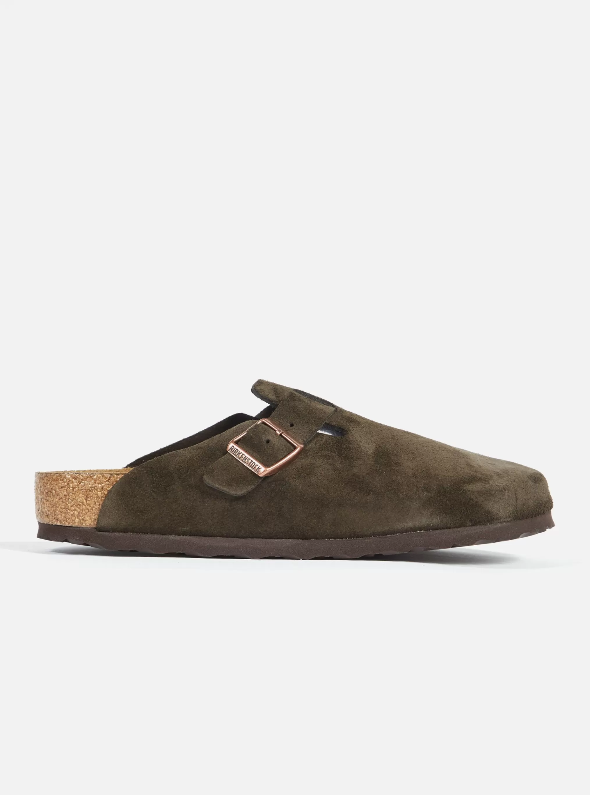 Footwear.^Universal Works Birkenstock Soft Footbed Boston In Mocha Suede