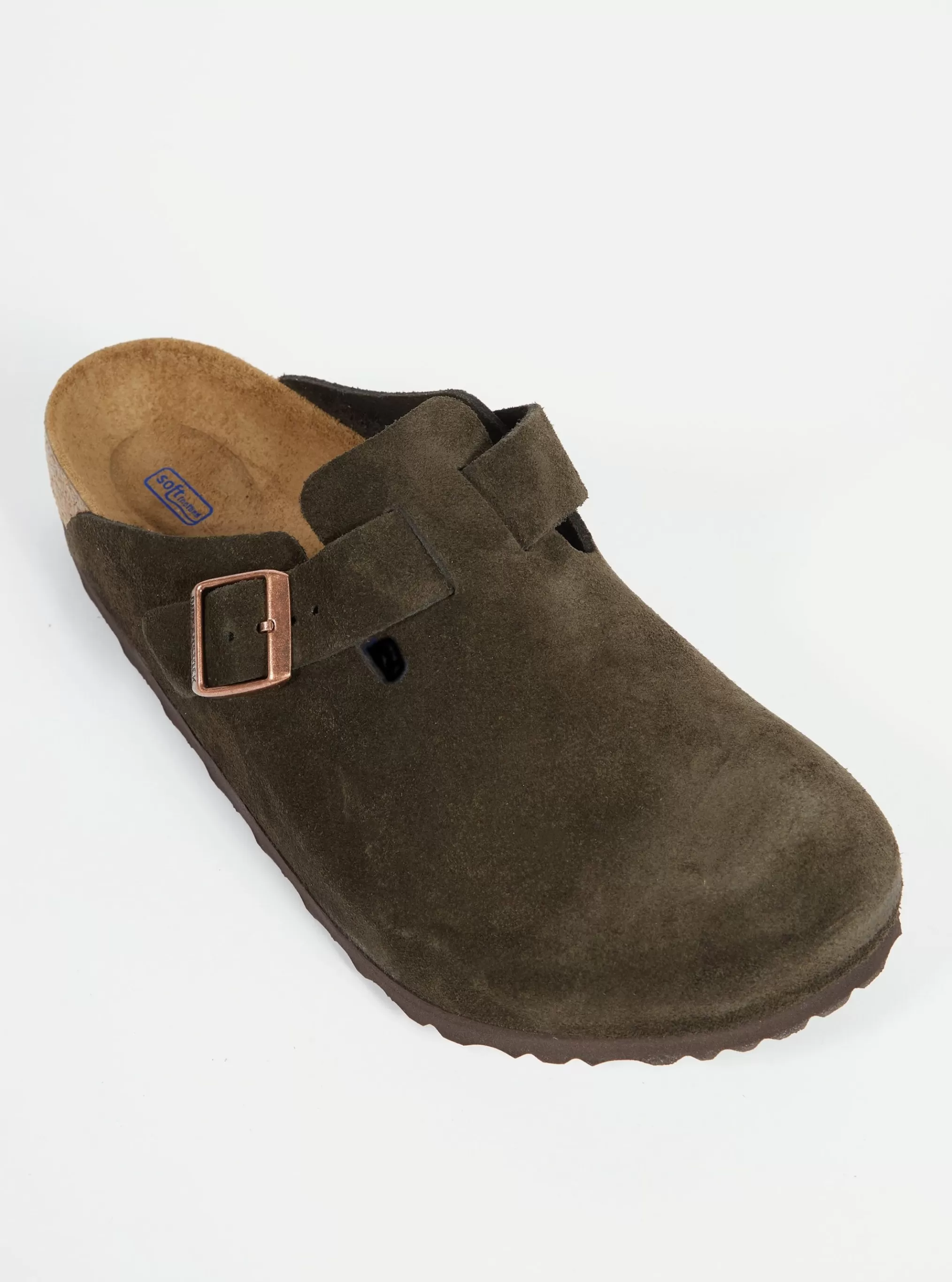 Footwear.^Universal Works Birkenstock Soft Footbed Boston In Mocha Suede