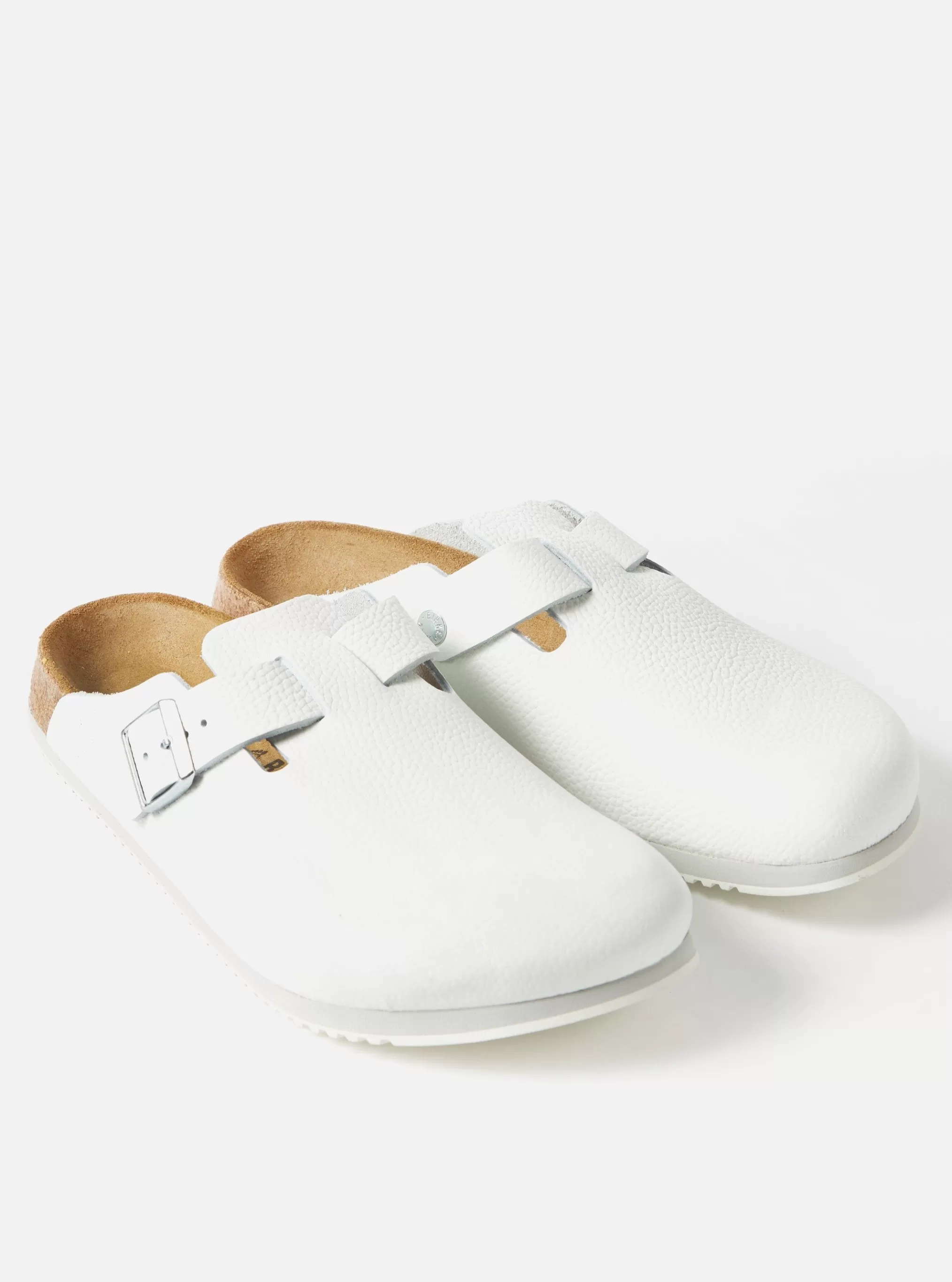 Footwear.^Universal Works Birkenstock Supergrip Boston In White Natural Leather