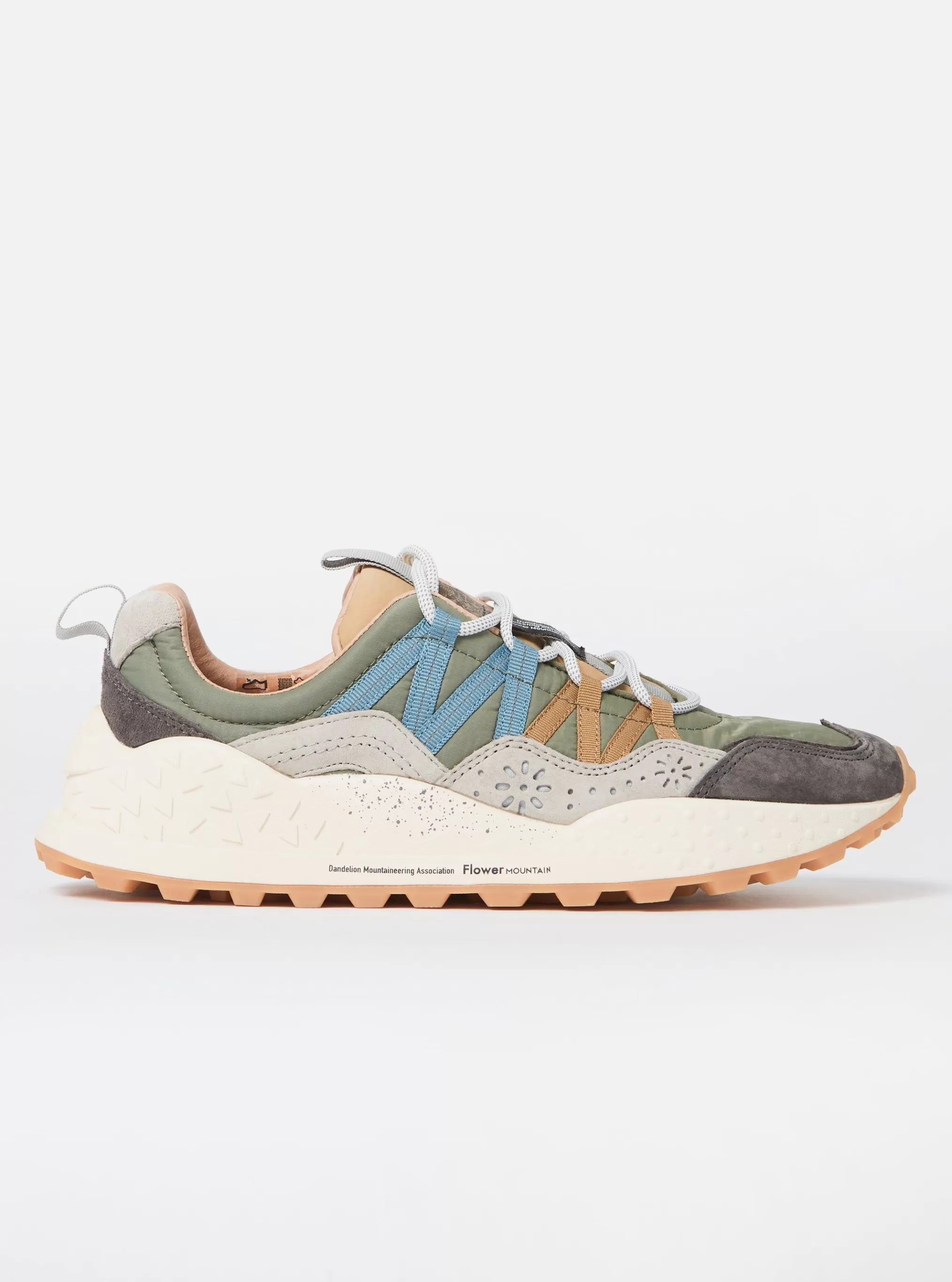 Footwear.^Universal Works Flower Mountain Washi Uni In Military Beige Suede/Nylon