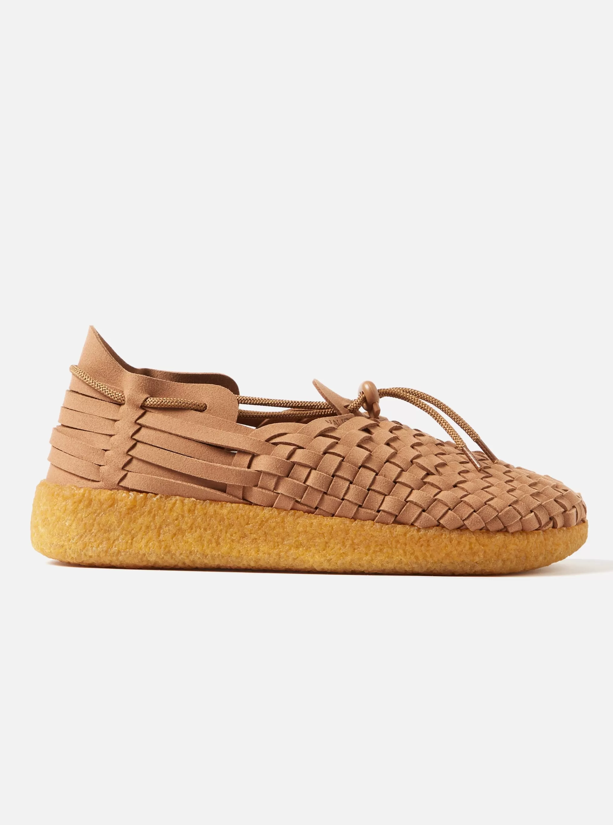 Footwear.^Universal Works Malibu Latigo In Walnut/Tan Vegan Leather/Crepe