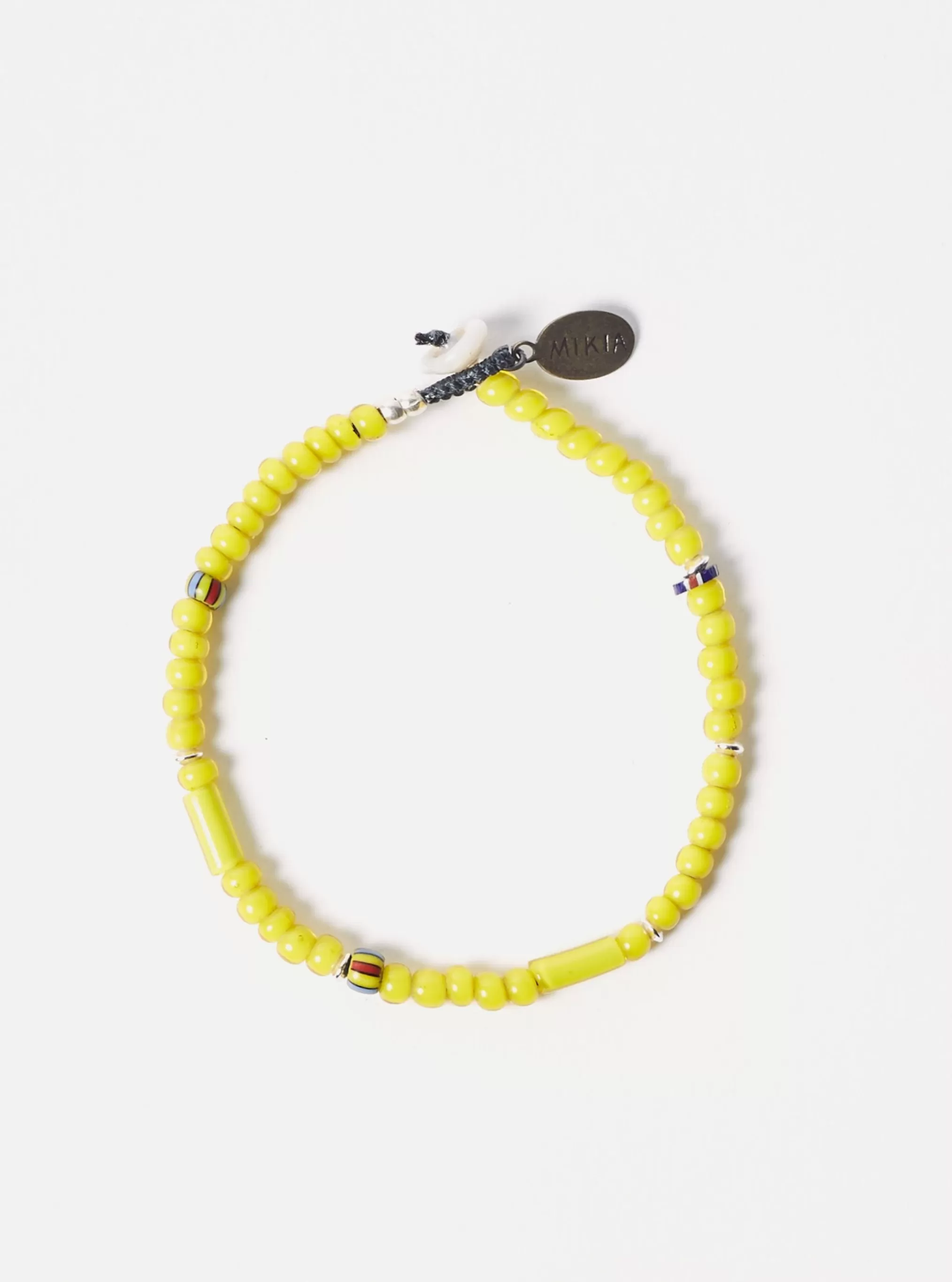 Jewellery.^Universal Works Mikia Bracelet In Yellow & White Hearts