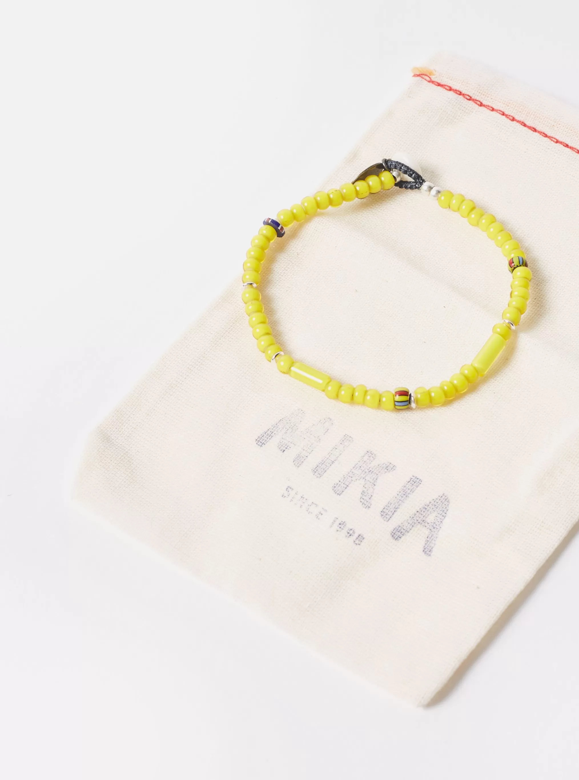 Jewellery.^Universal Works Mikia Bracelet In Yellow & White Hearts