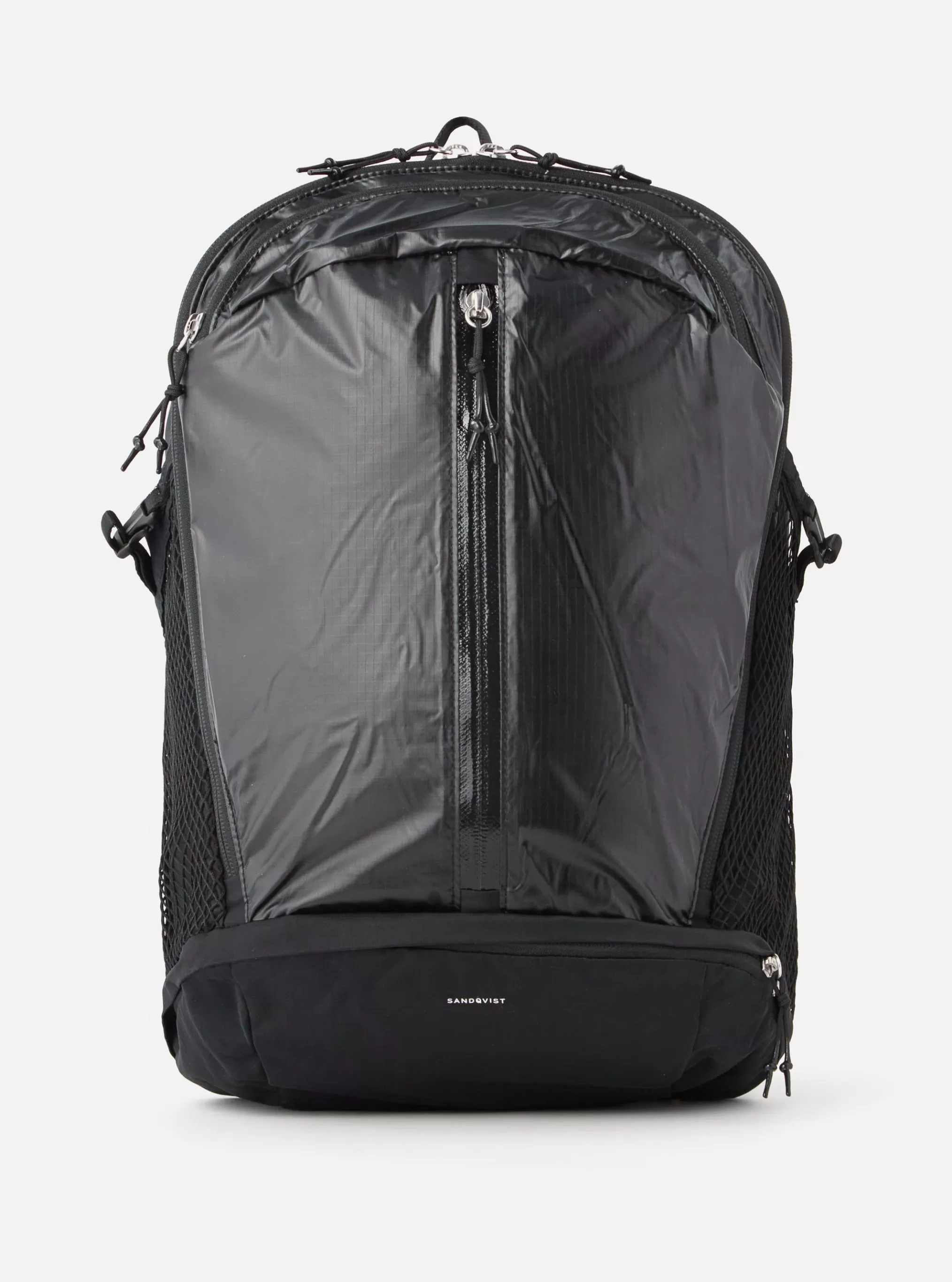 Accessories.^Universal Works Sandqvist 'Bo' Backpack In Black Recycled Ripstop Nylon