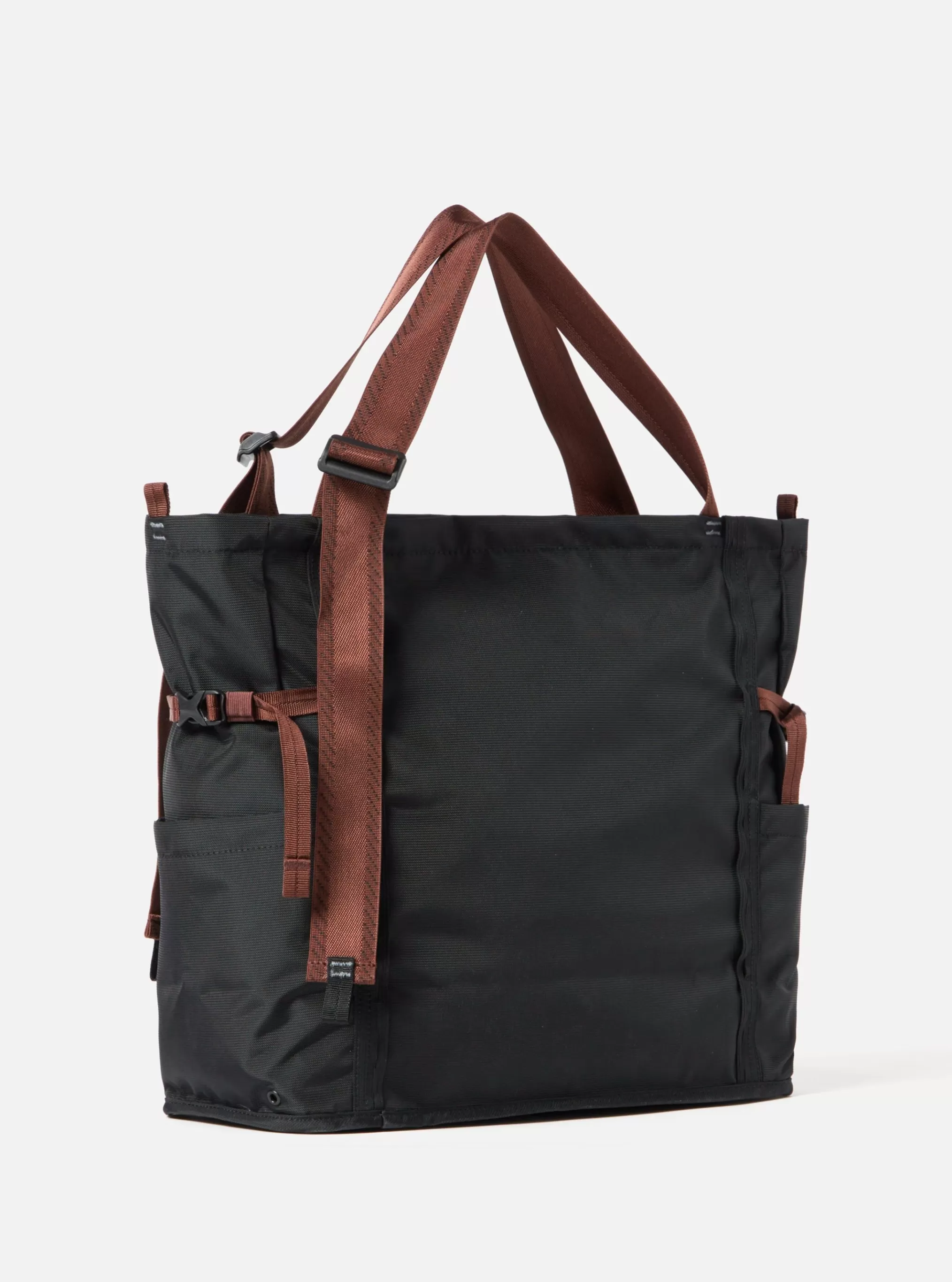 Accessories.^Universal Works Sandqvist River Hike Tote Bag In Black Recycled Nylon