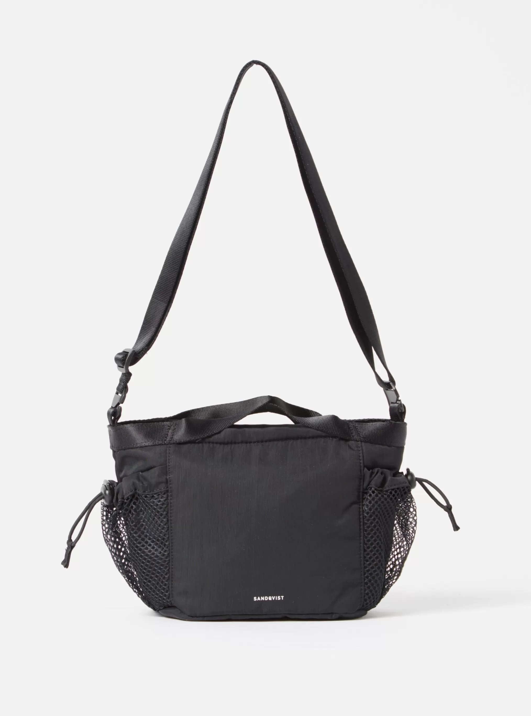 Accessories.^Universal Works Sandqvist 'Stevie' Crossbody Bag In Black Recycled Nylon