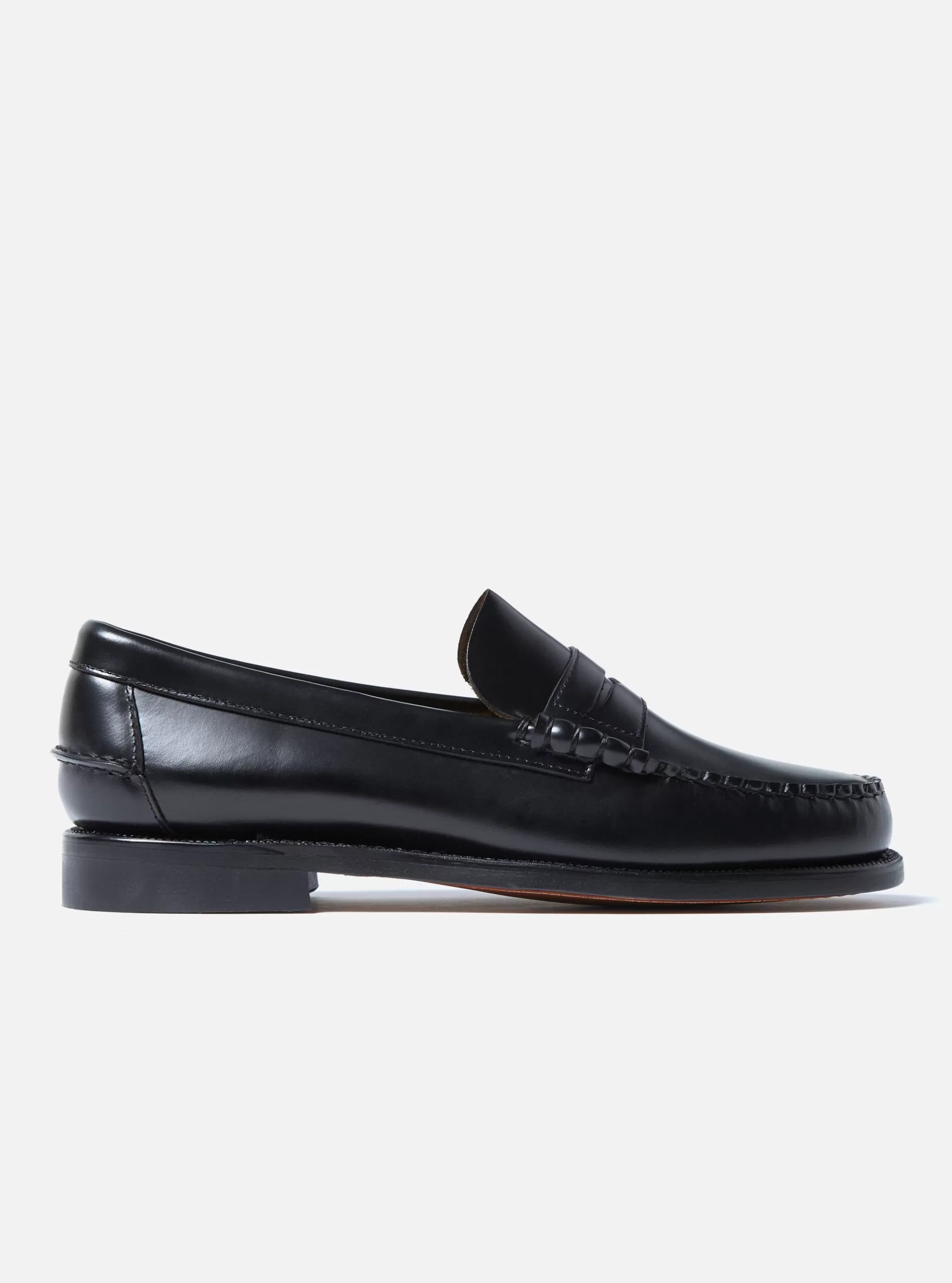 Footwear.^Universal Works Sebago 'Dan' Penny Loafer In Black Leather