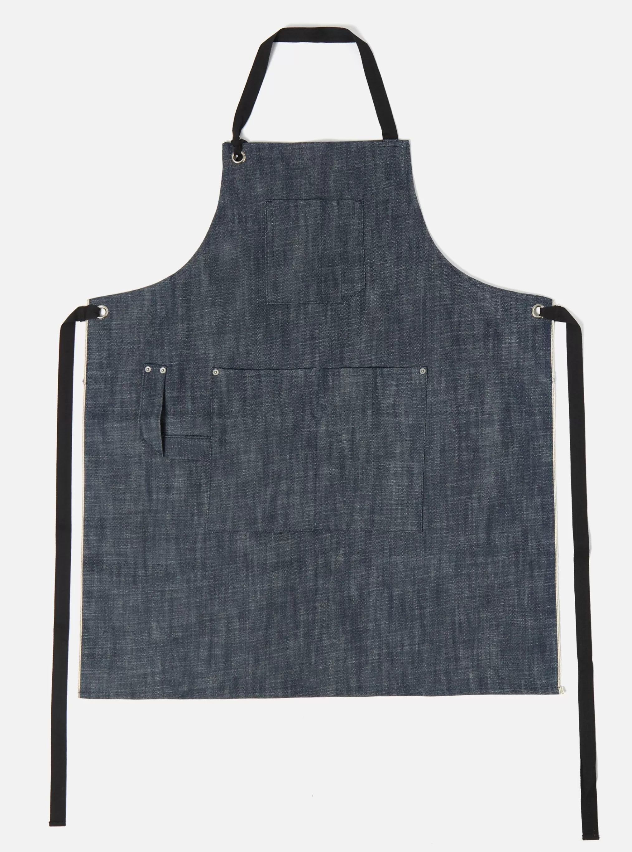 Accessories.^Universal Works Apron In Slub Indigo Selvedge Denim