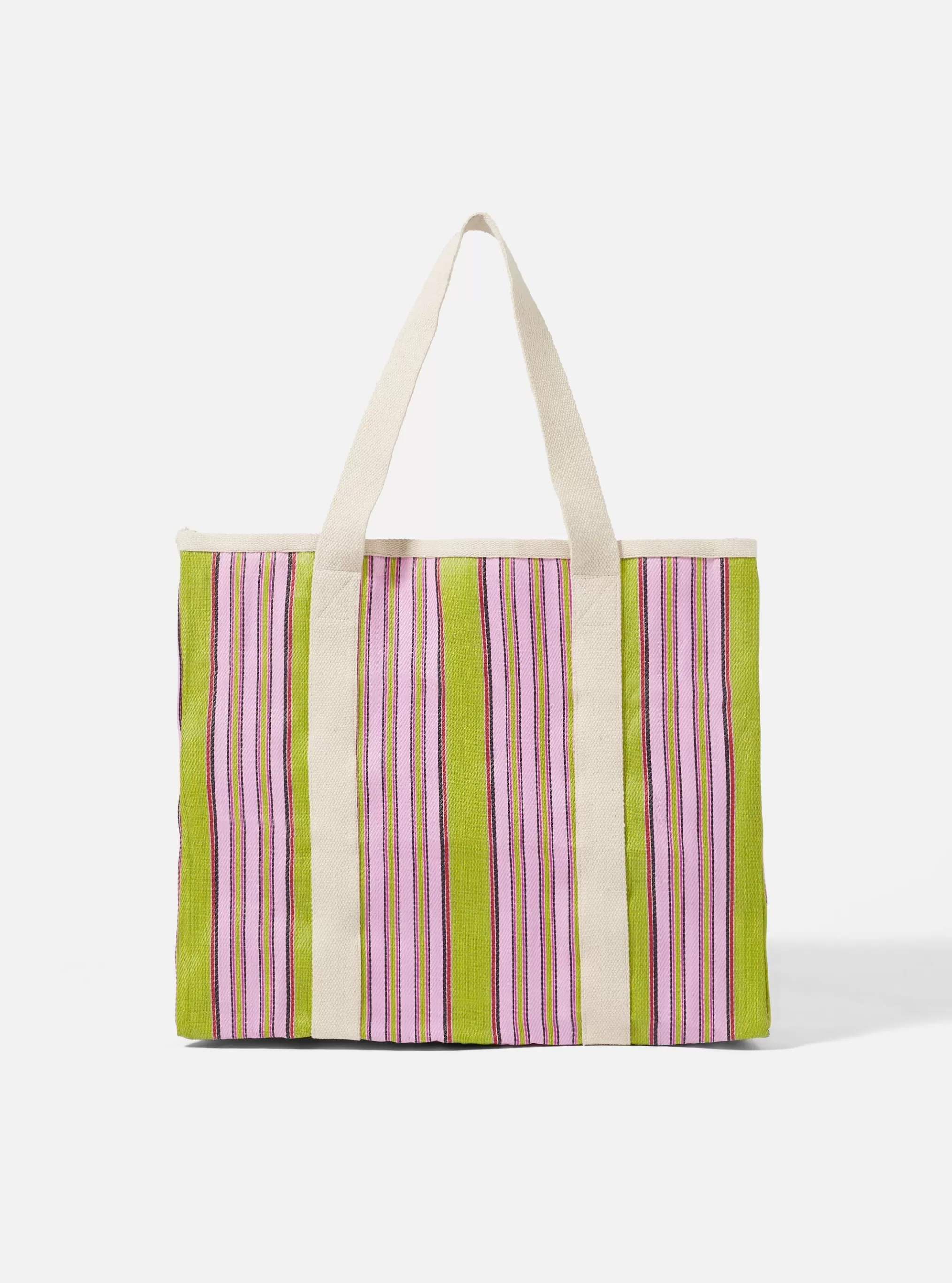 Accessories.^Universal Works Beach Bag In Multi Stripe Weave