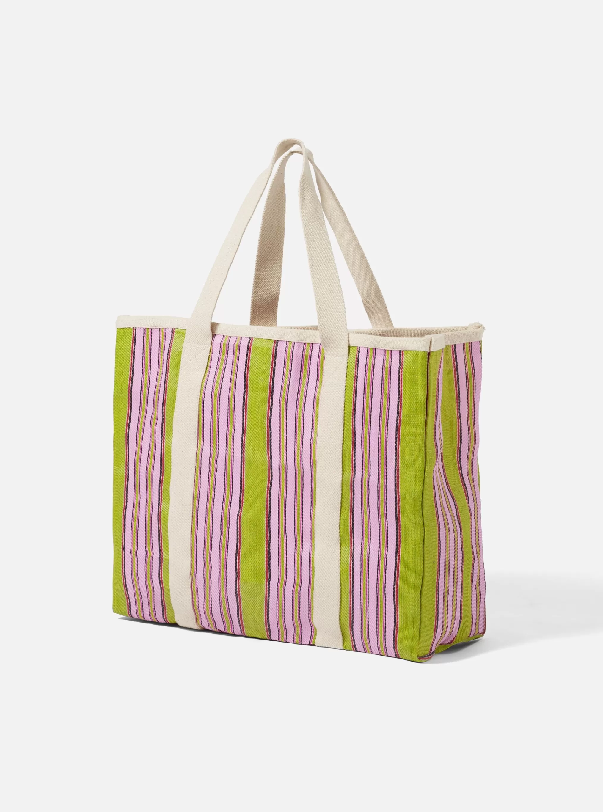 Accessories.^Universal Works Beach Bag In Multi Stripe Weave