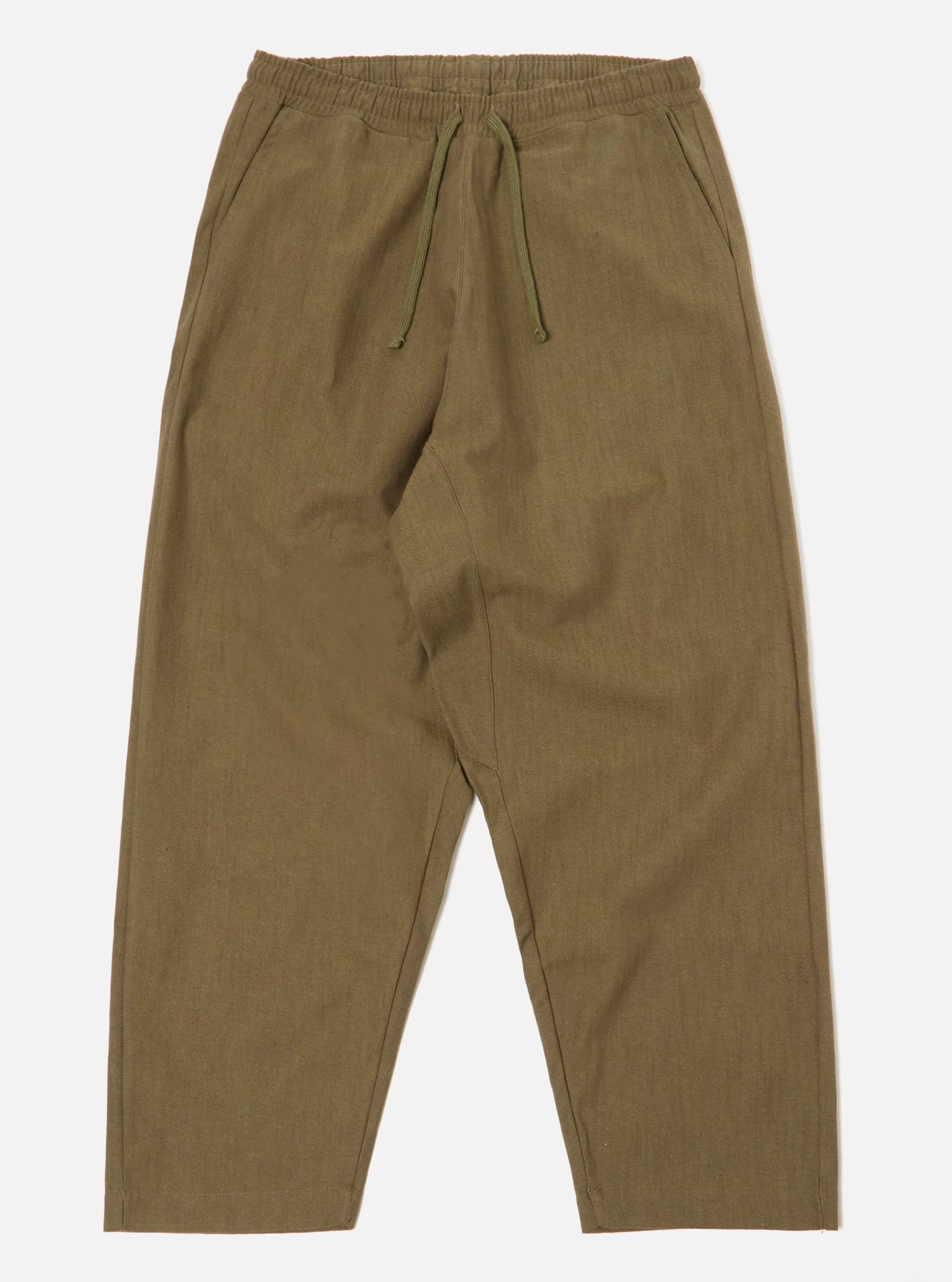 Trousers.^Universal Works Braga Pant In Olive Kyo Cotton