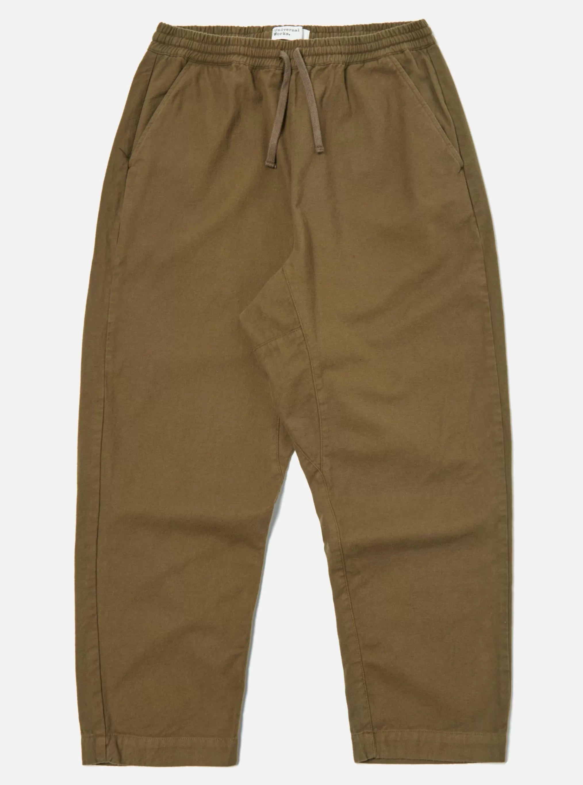 Suiting.^Universal Works Braga Pant In Olive Nebraska Cotton