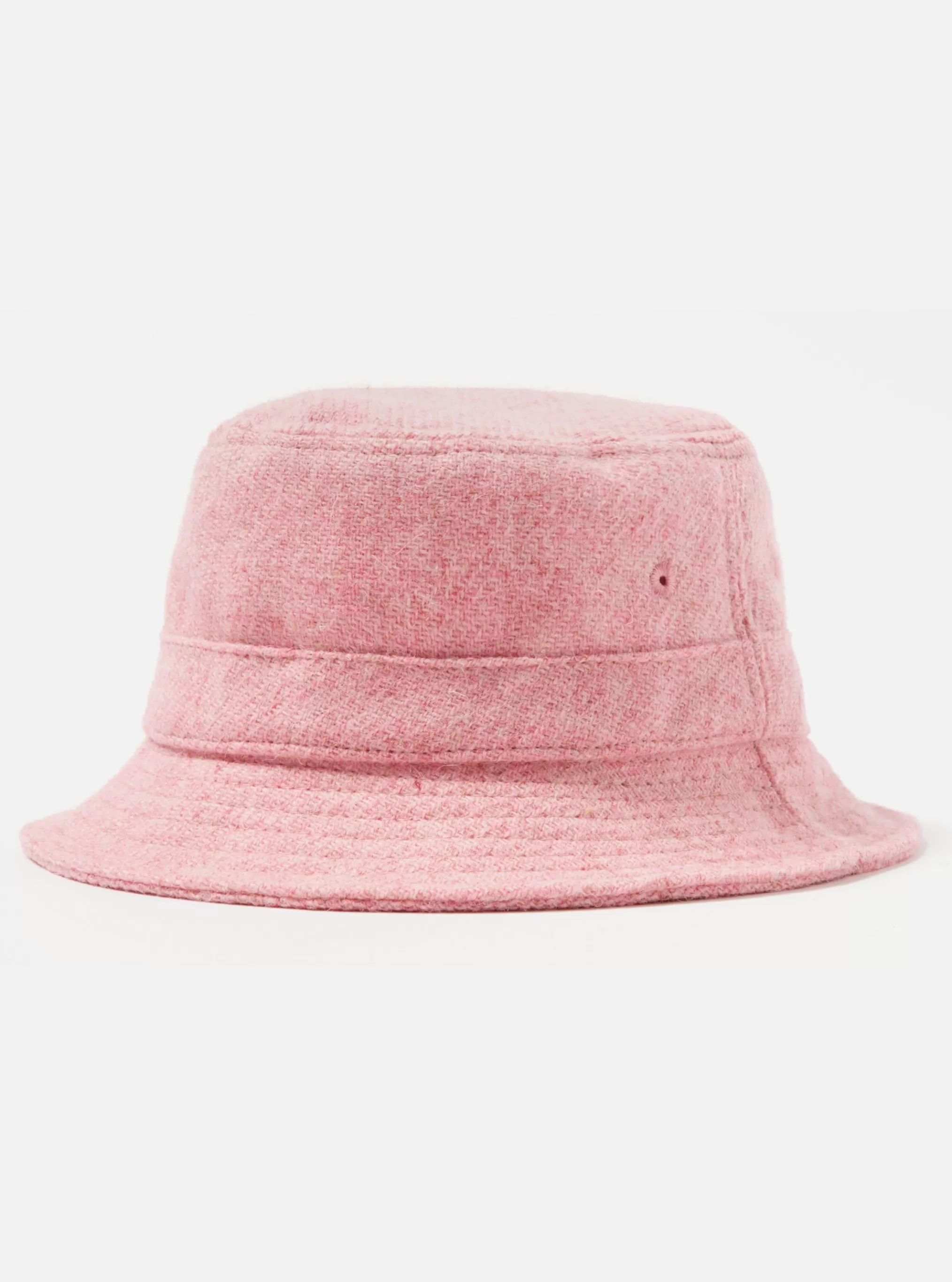 Accessories.^Universal Works Bucket Hat In Pink Harris Tweed