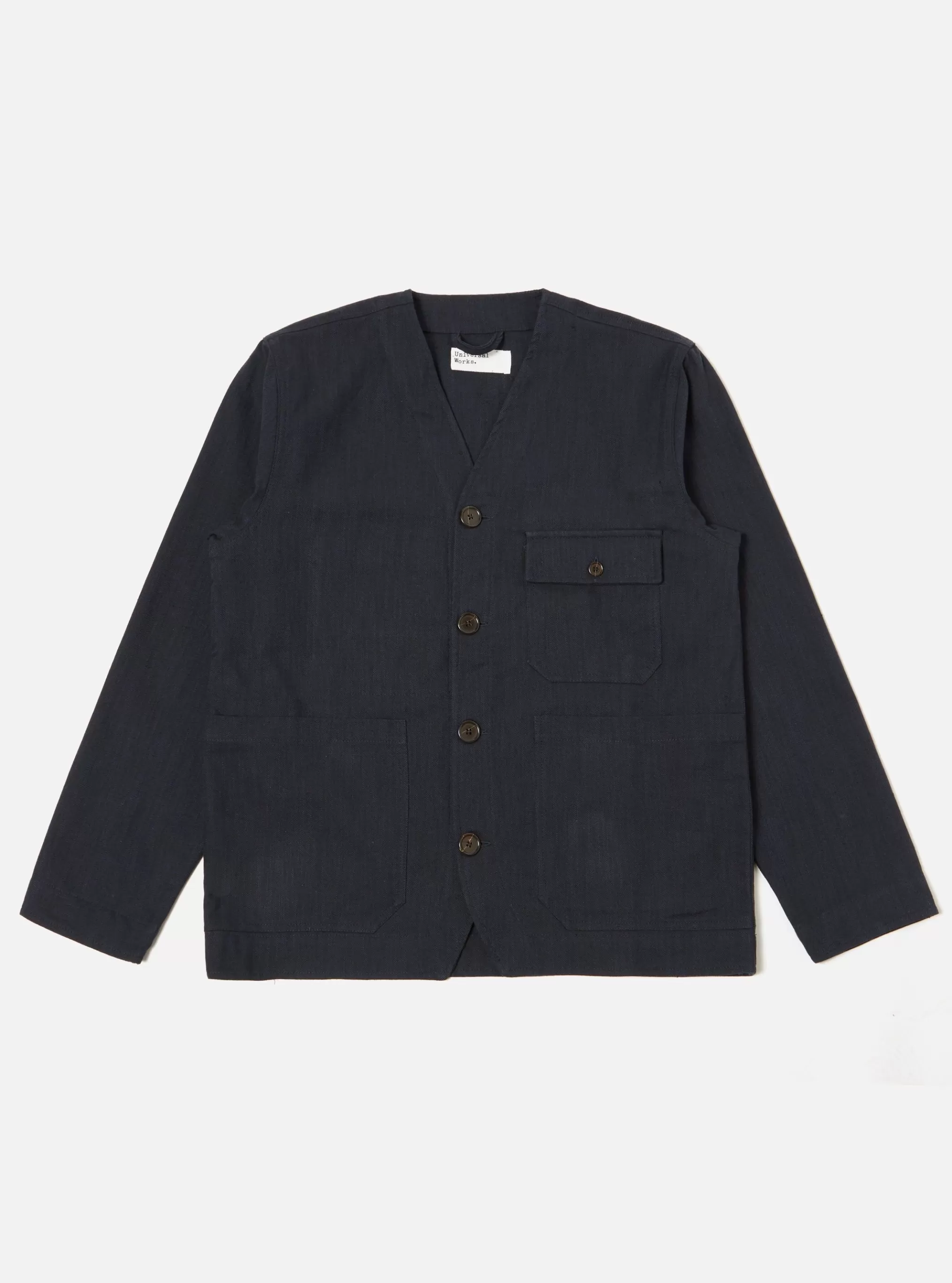 Jackets.^Universal Works Cabin Jacket In Navy Kyo Cotton