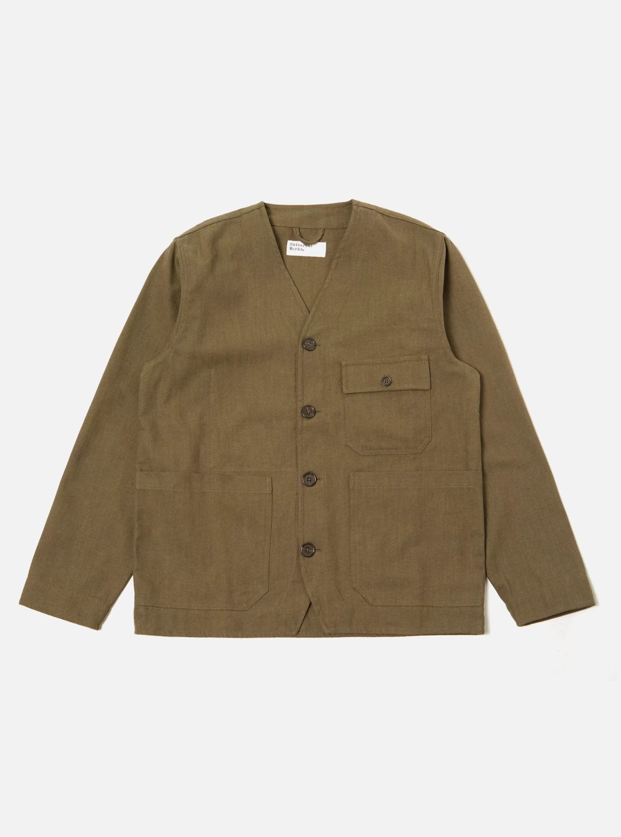 Jackets.^Universal Works Cabin Jacket In Olive Kyo Cotton