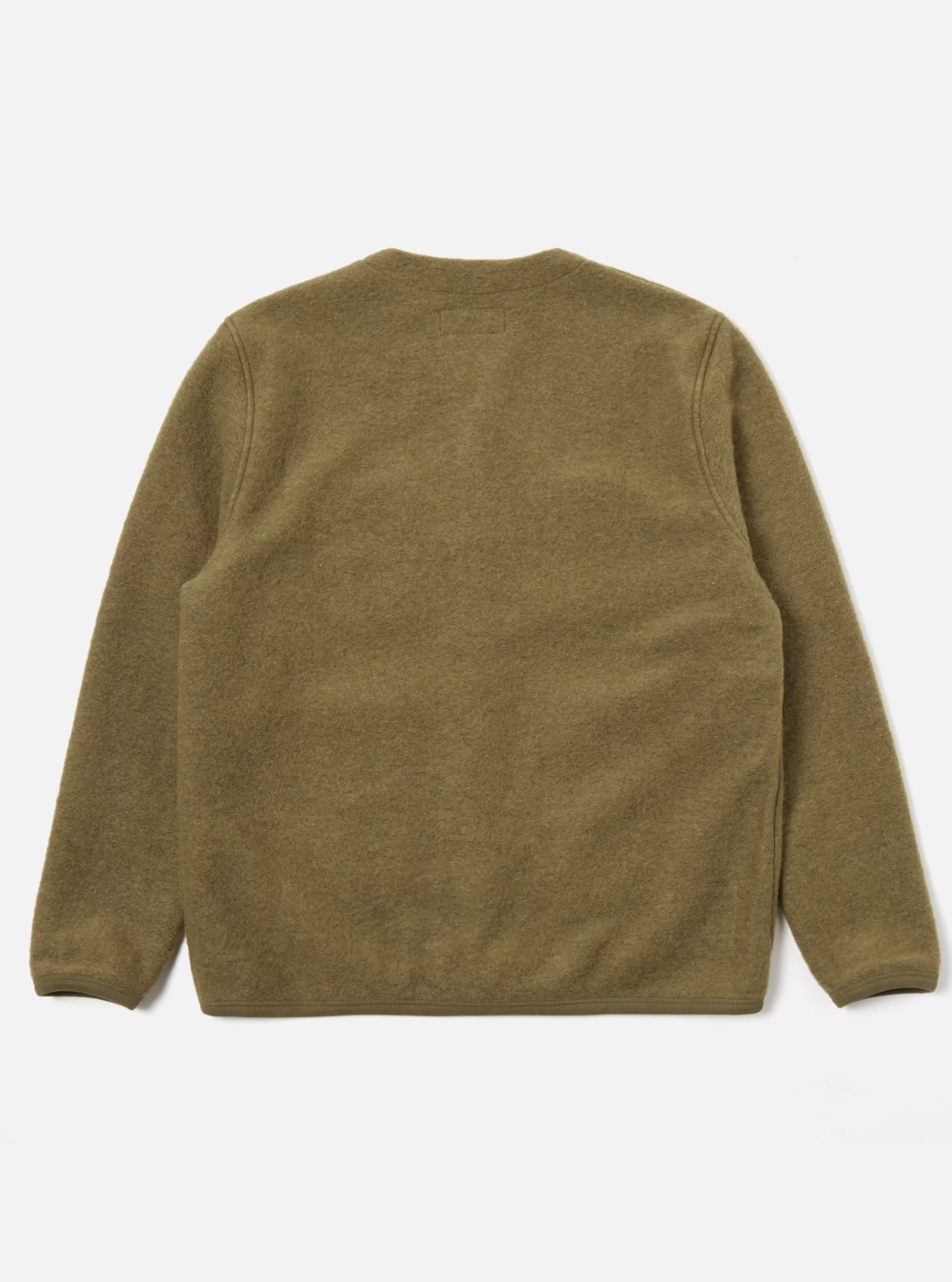 Fleece.^Universal Works Cardigan In Lovat Wool Fleece