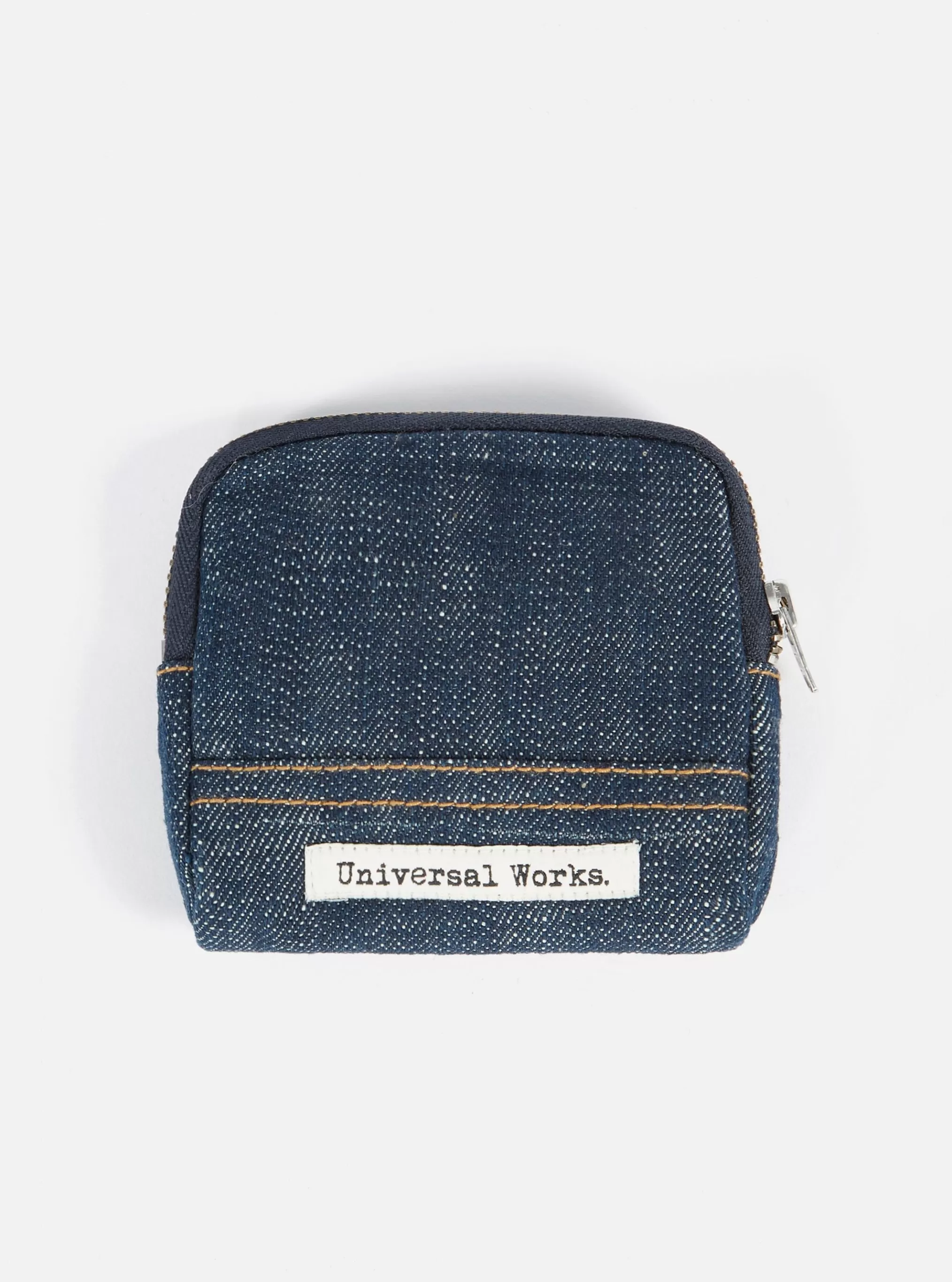 Accessories.^Universal Works Coin Pouch In Indigo Denim