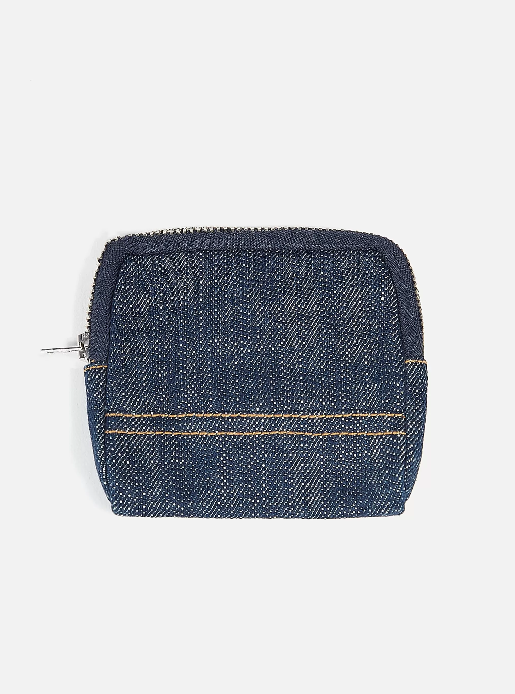 Accessories.^Universal Works Coin Pouch In Indigo Denim