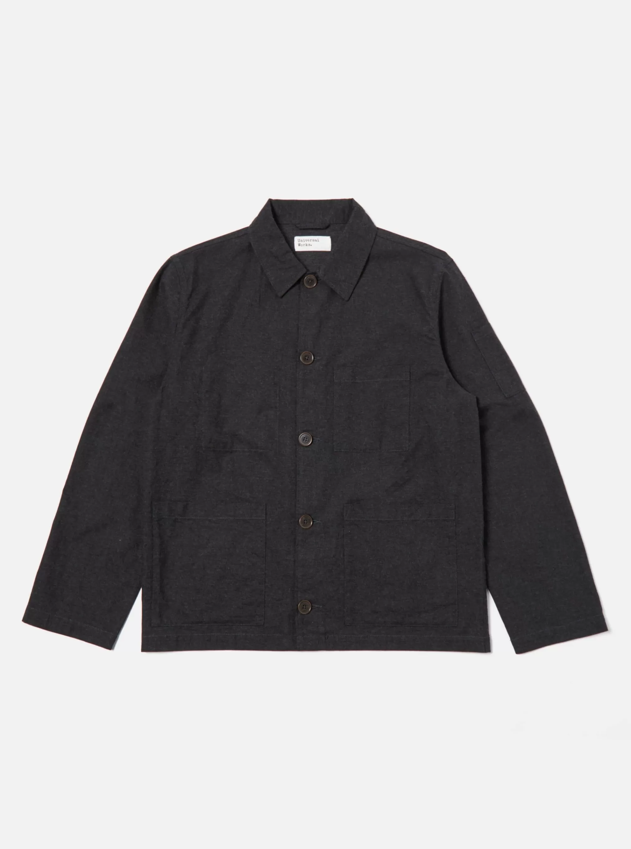 Jackets.^Universal Works Coverall Jacket In Charcoal Carbon Cotton