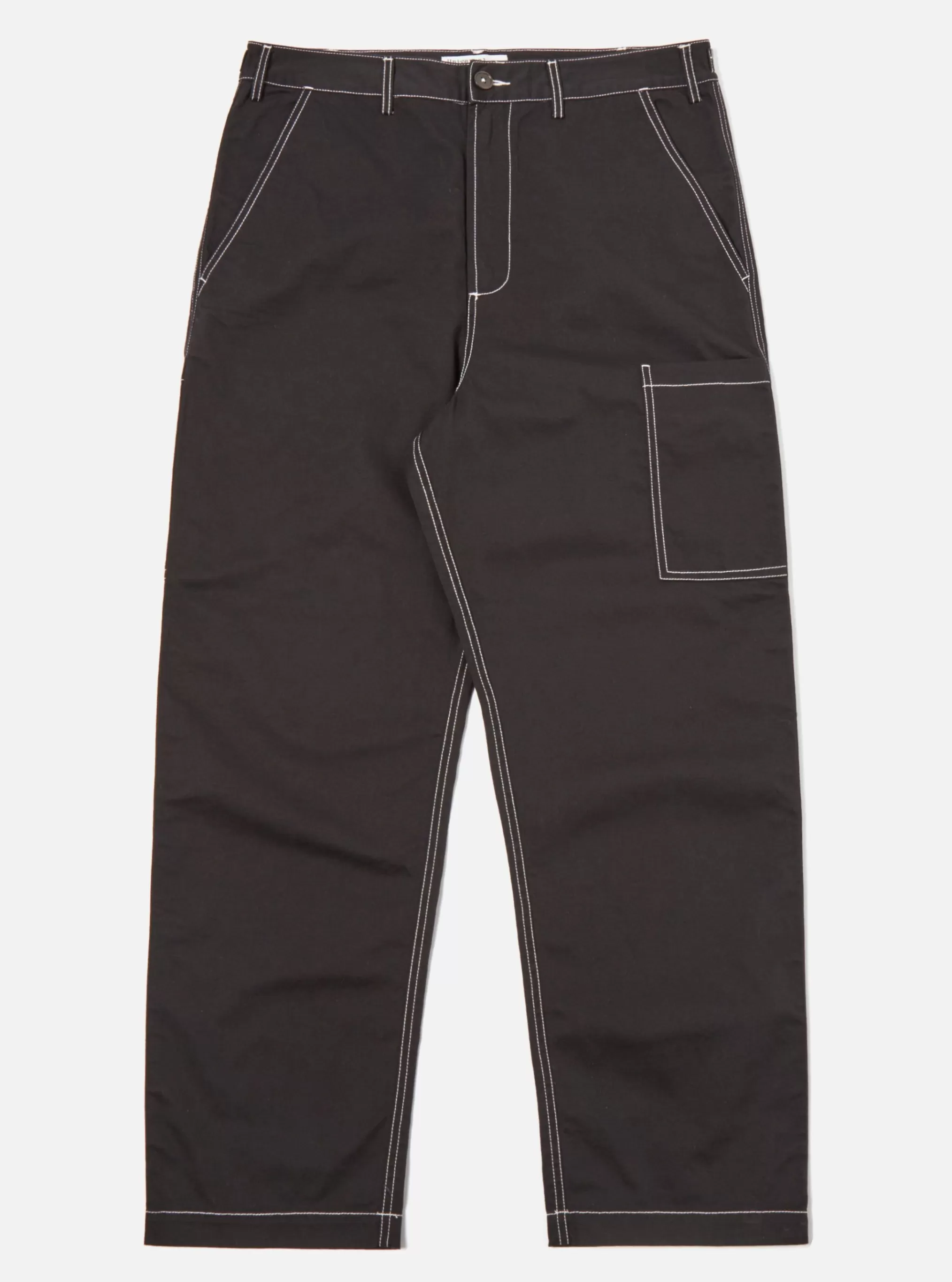 Trousers.^Universal Works Coverall Pant In Black Twill