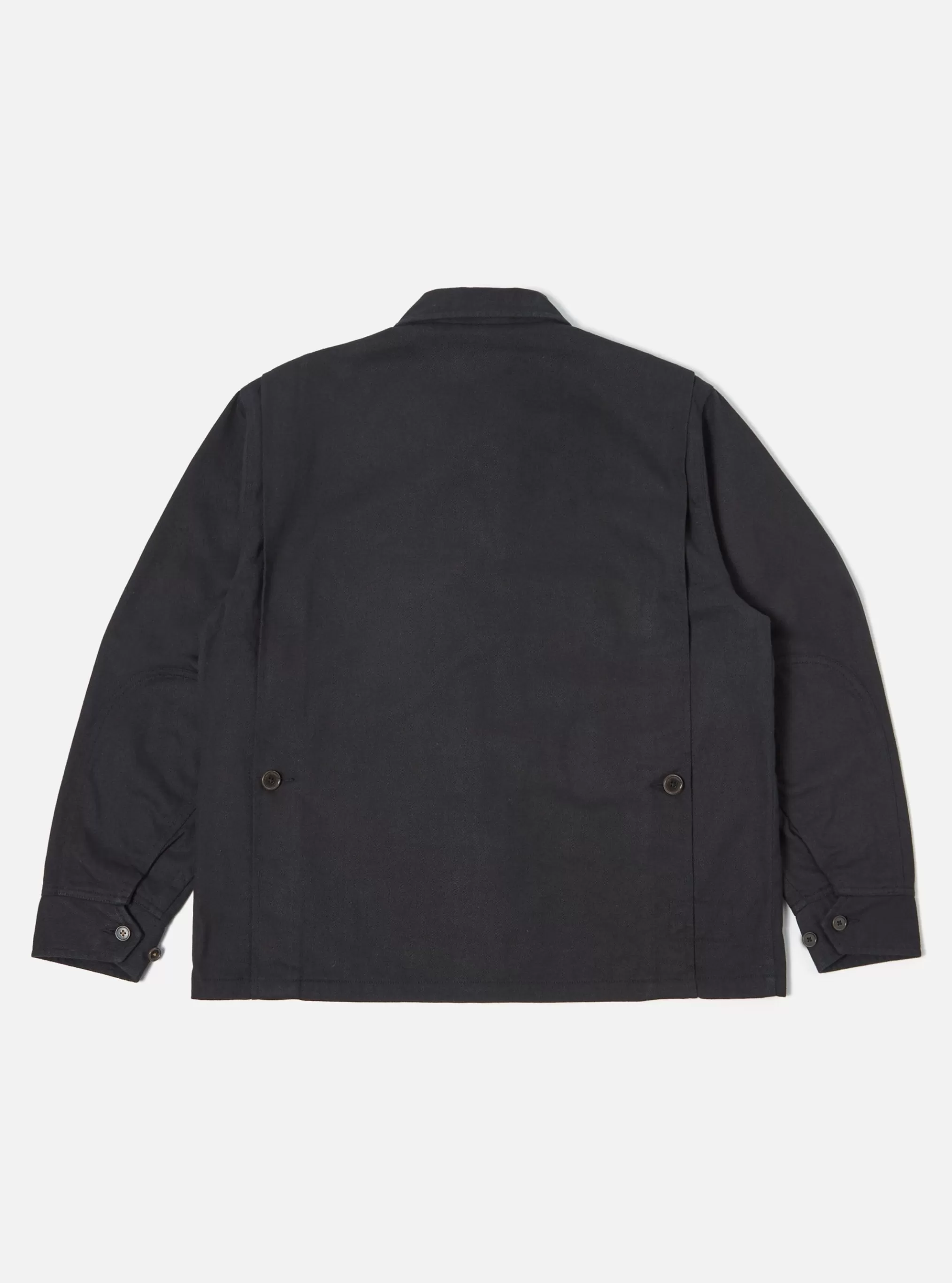 Jackets.^Universal Works Cruiser Jacket In Black Winter Twill