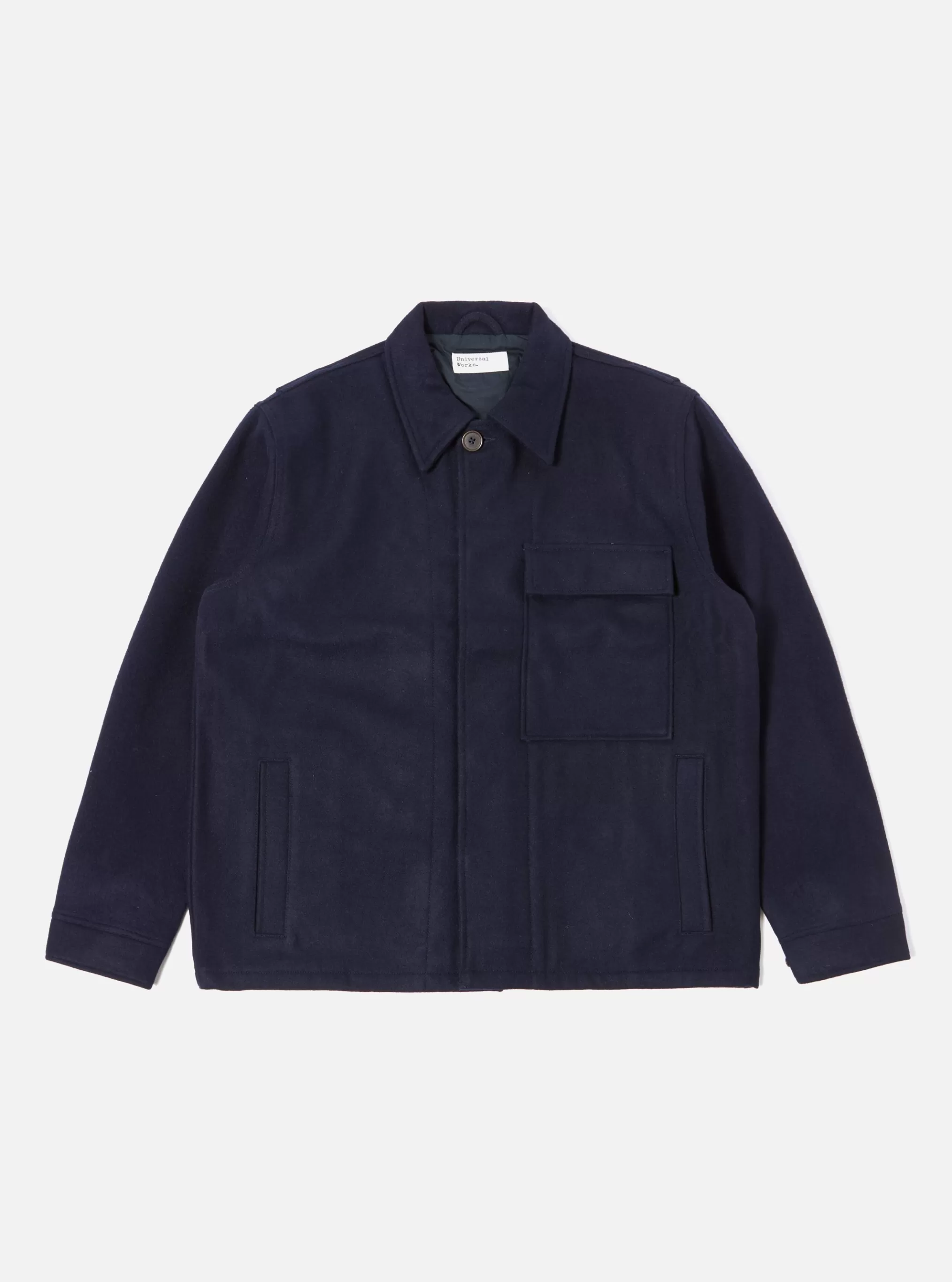 Coats & Outerwear.^Universal Works Cruiser Jacket In Navy Mowbray