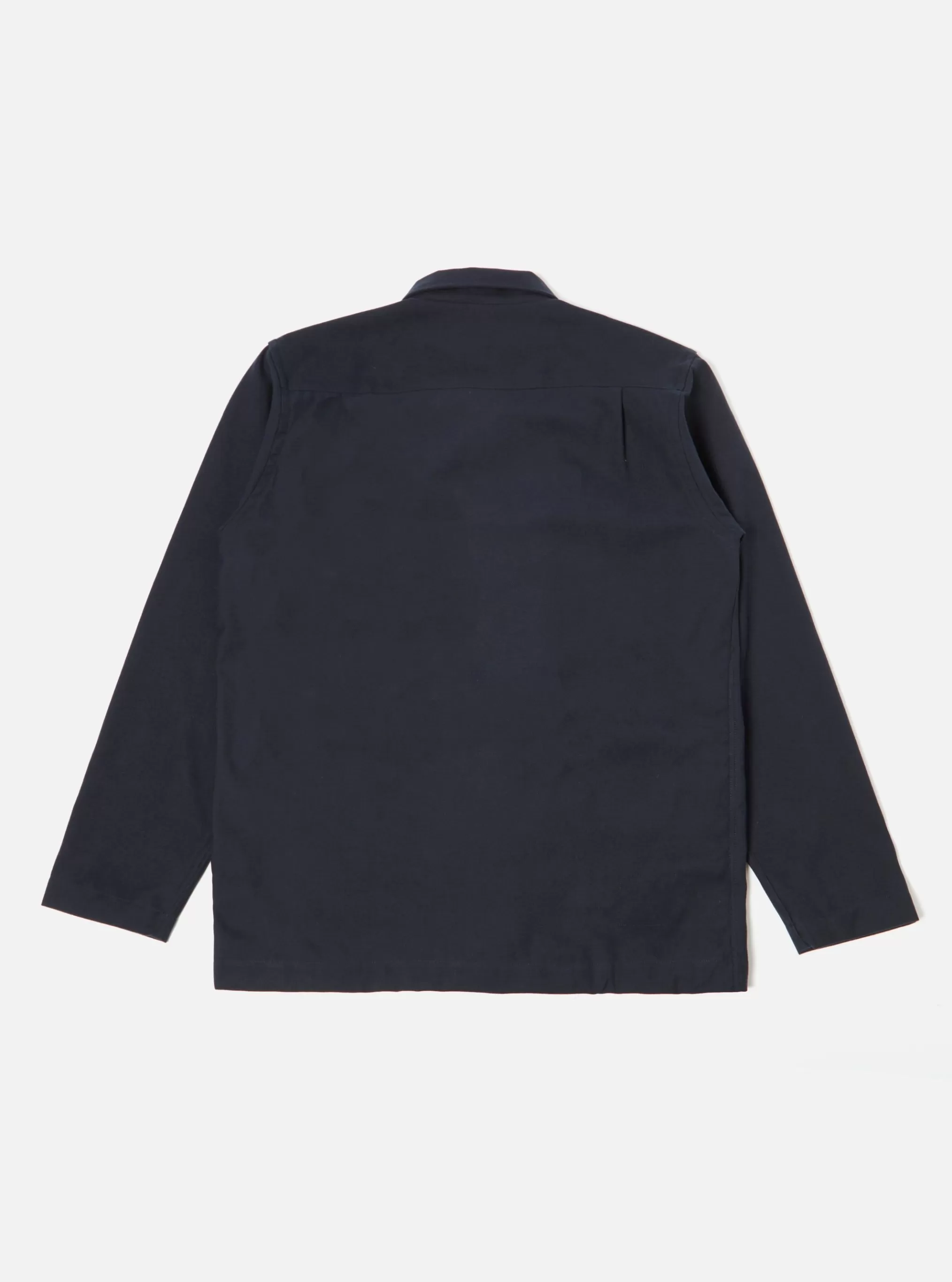 Overshirts.^Universal Works Dockside Overshirt In Navy Cotton/Wool Twill