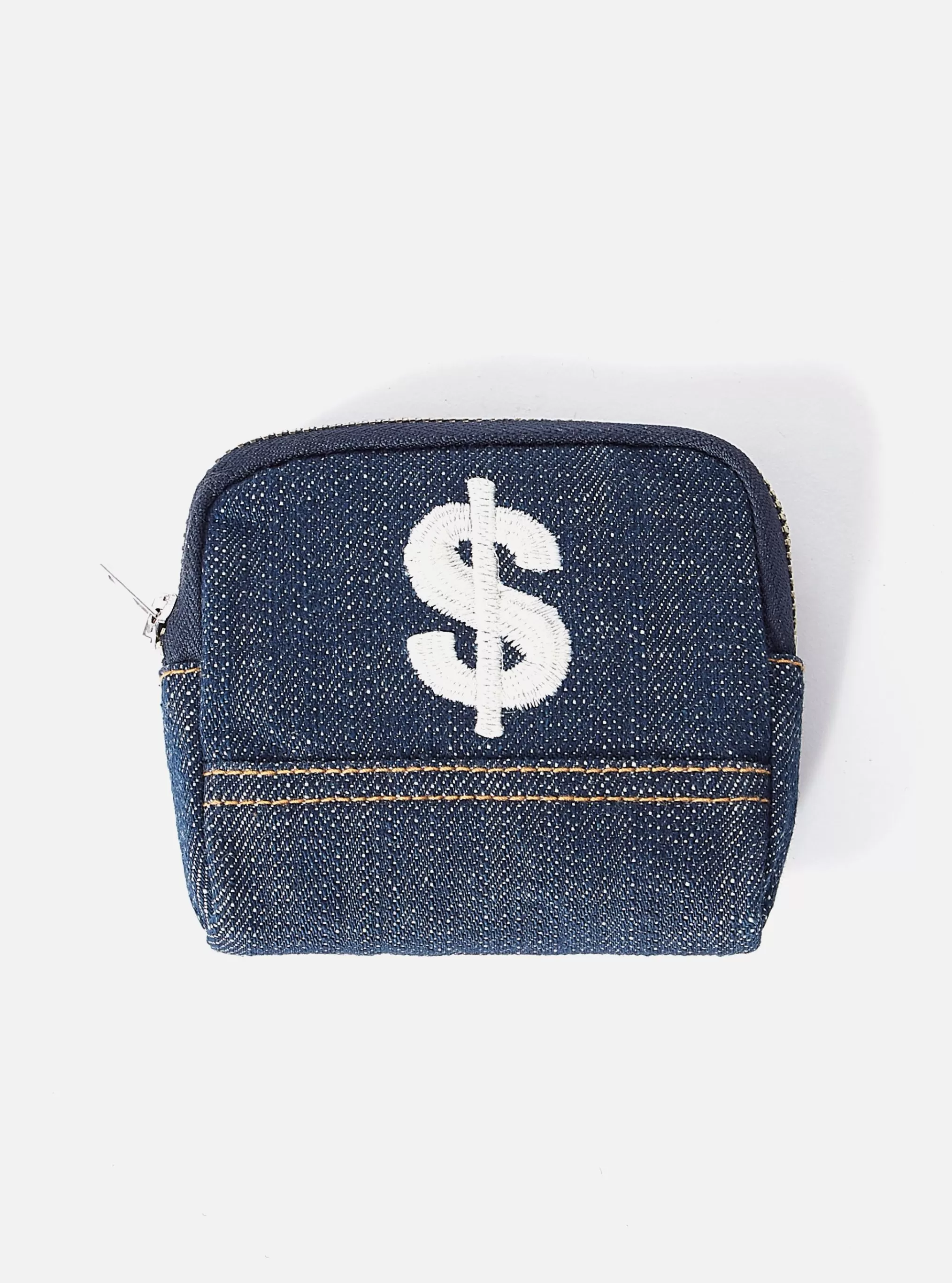 Accessories.^Universal Works Dollar Coin Pouch In Indigo Denim