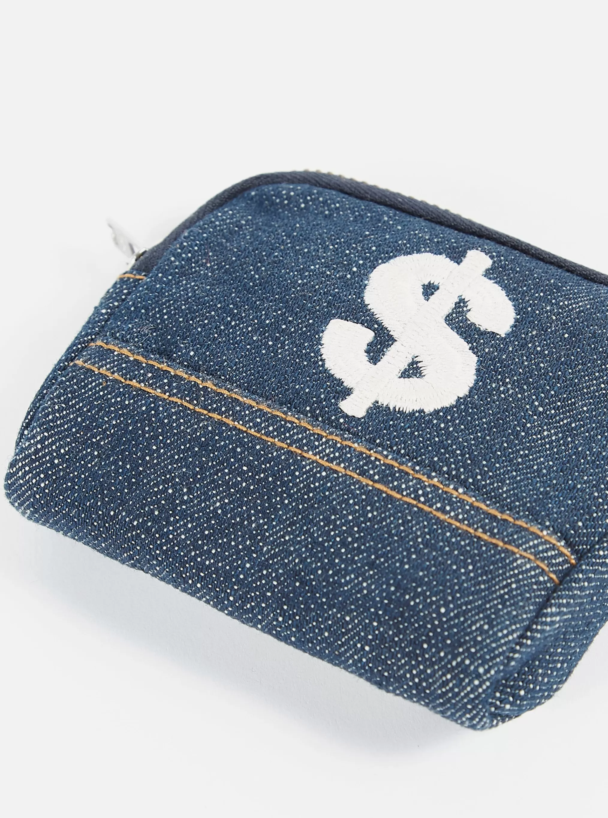 Accessories.^Universal Works Dollar Coin Pouch In Indigo Denim