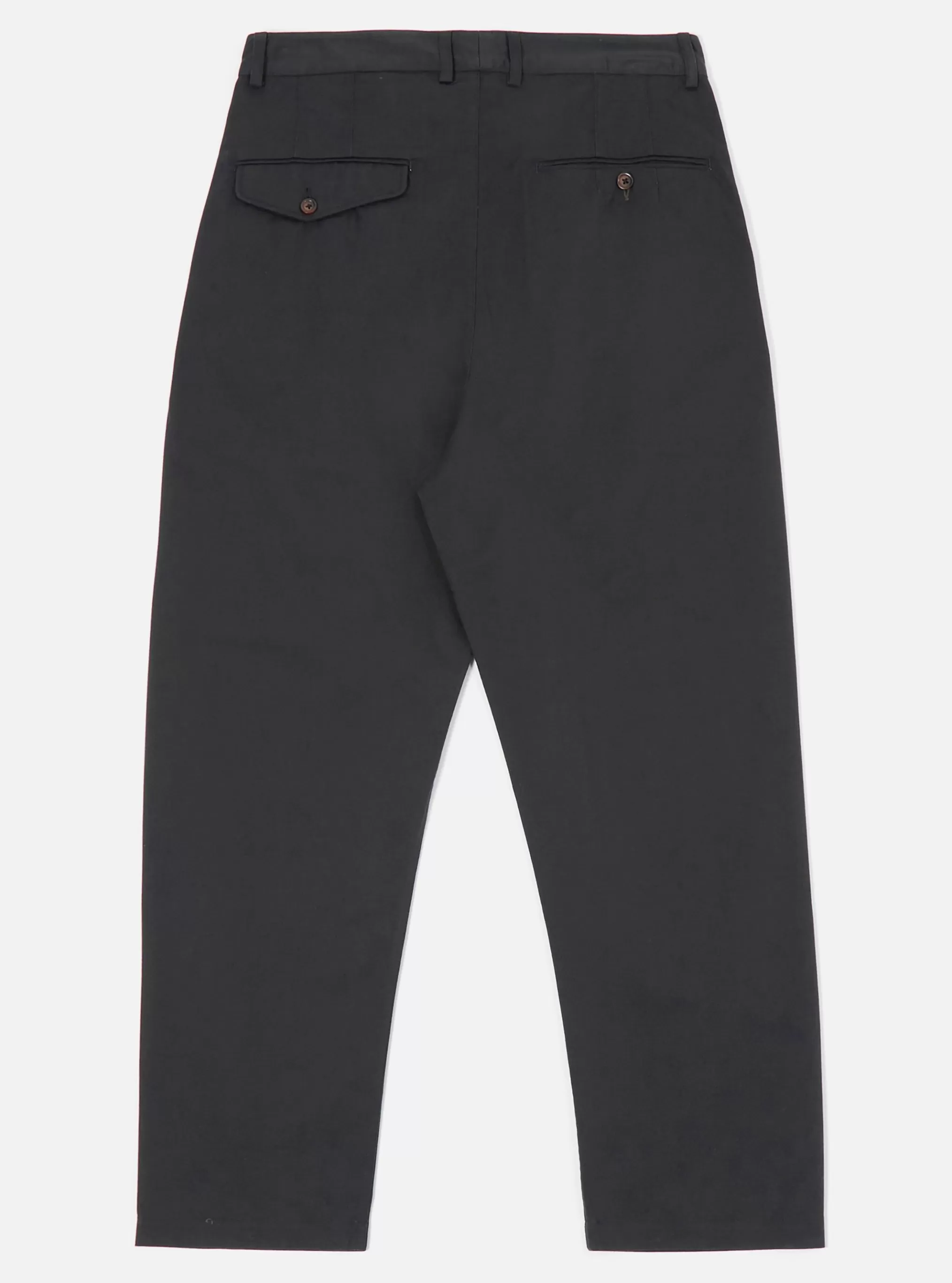 Suiting.^Universal Works Double Pleat Pant In Black Twill