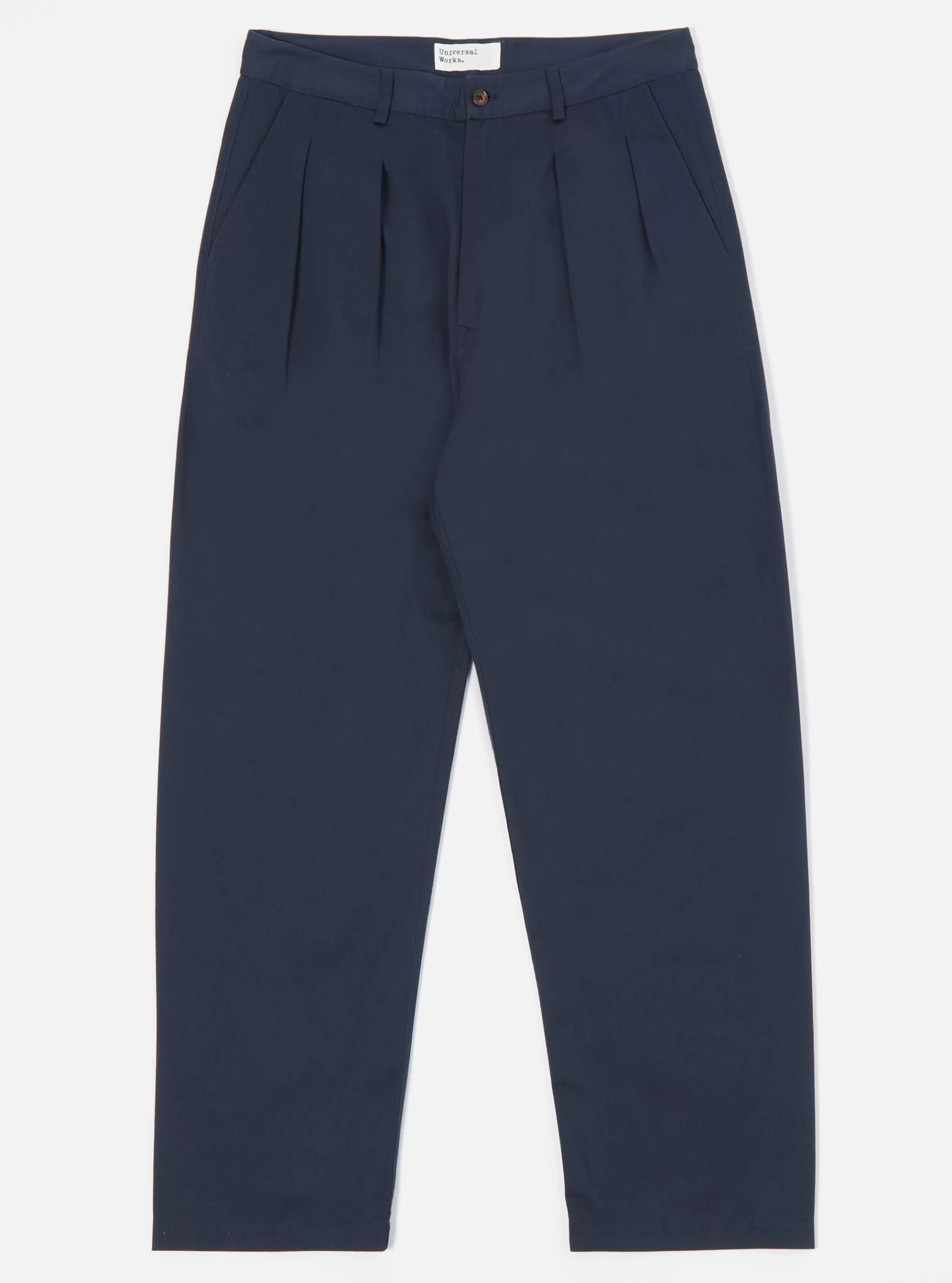 Suiting.^Universal Works Double Pleat Pant In Navy Twill