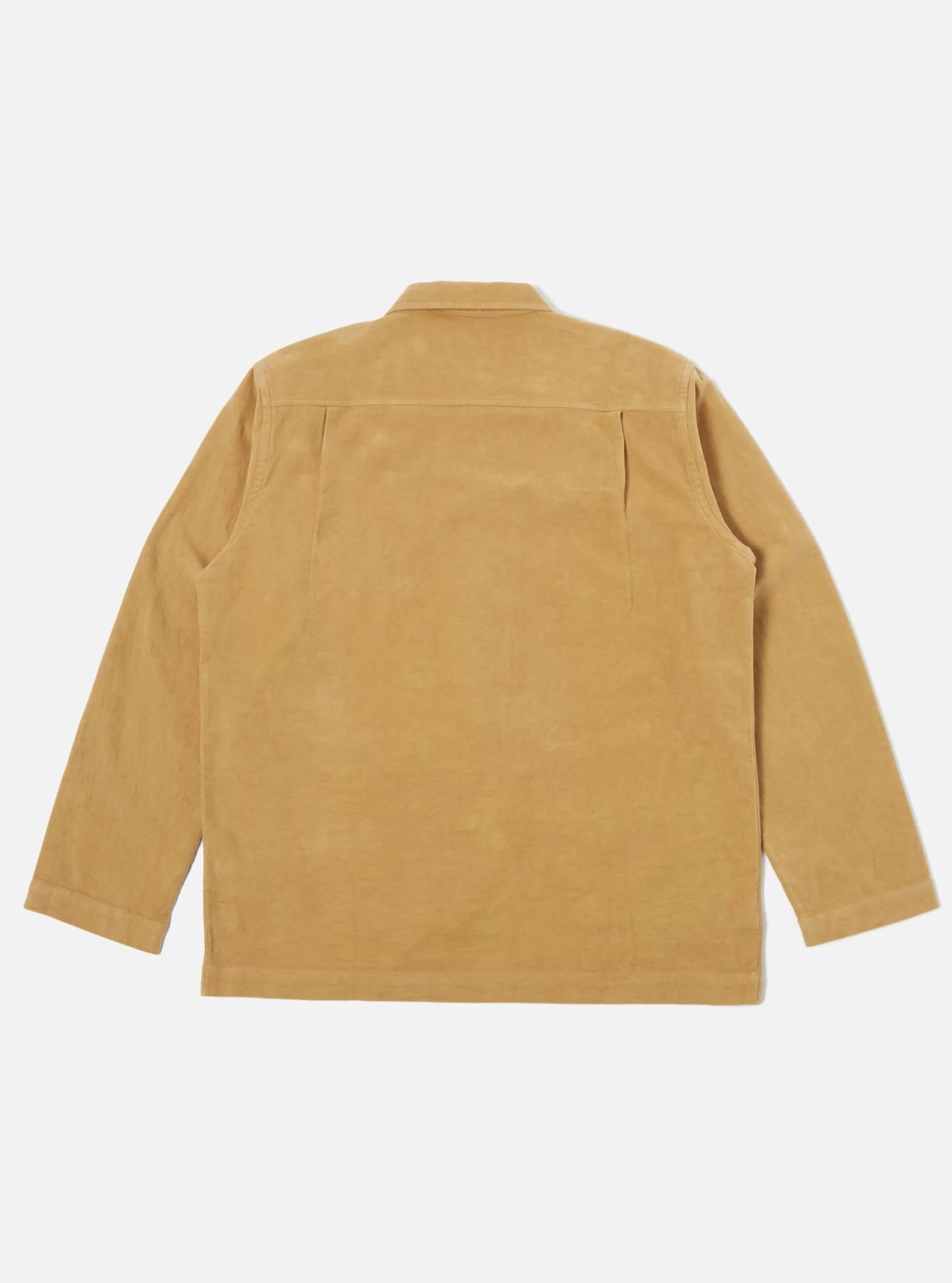 Overshirts.^Universal Works Easy Overshirt In Camel Lightweight Moleskin