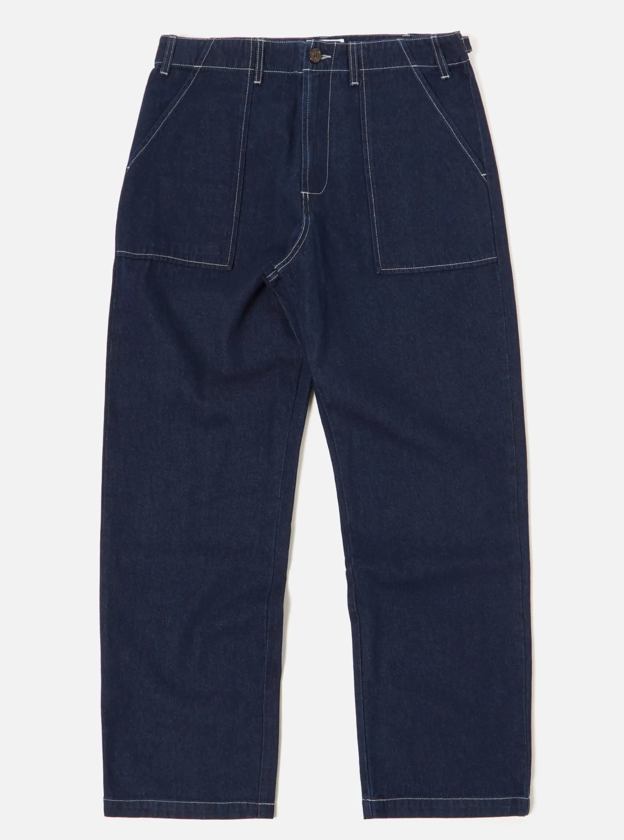 Trousers.^Universal Works Fatigue Pant In 11Oz Indigo Denim