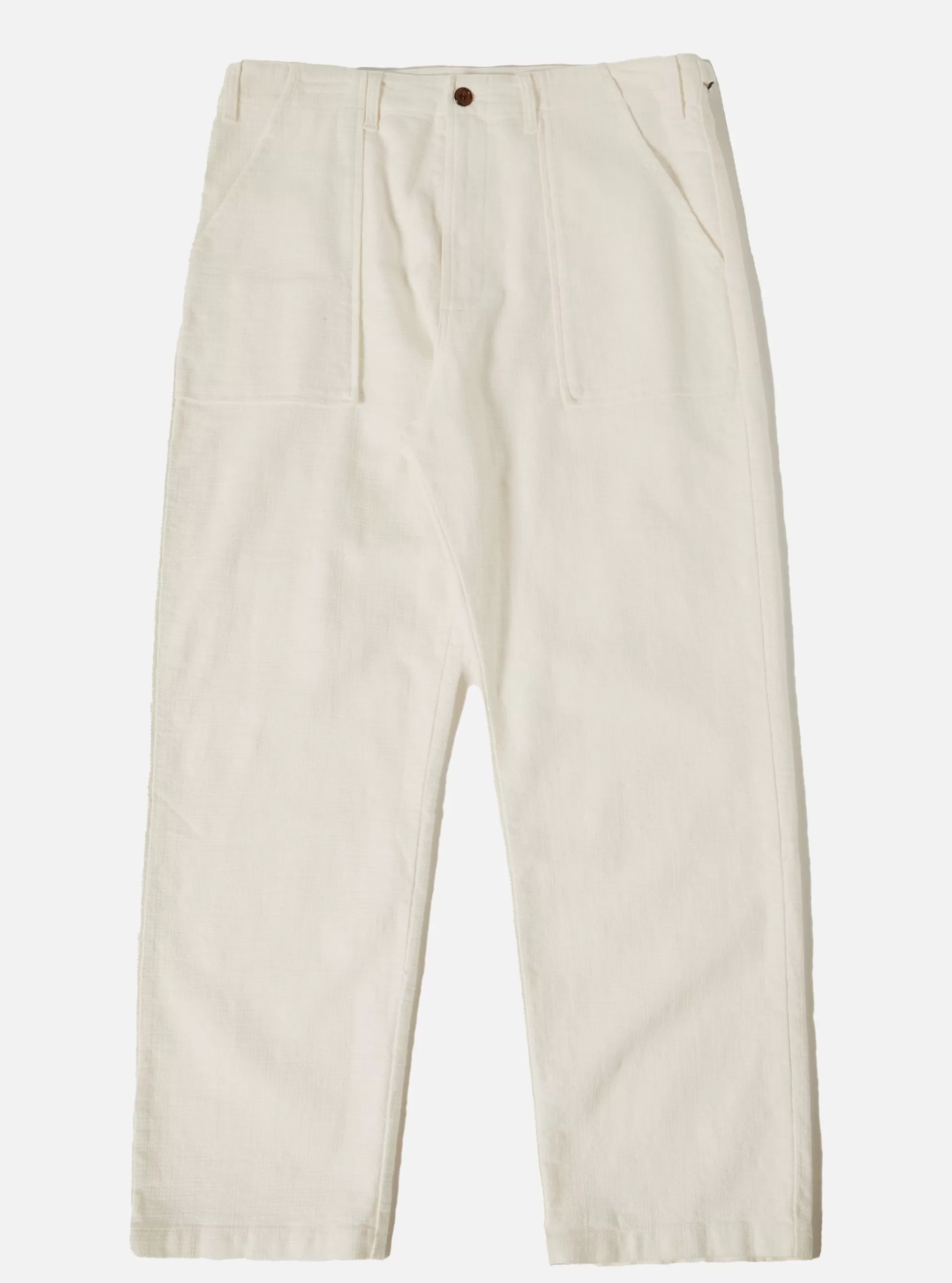 Trousers.^Universal Works Fatigue Pant In Ecru Chevron Cotton