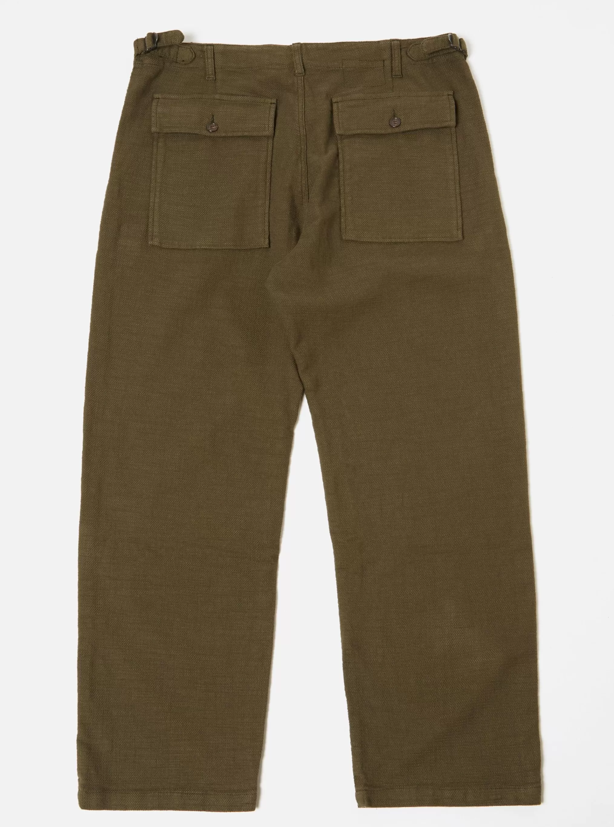 Suiting.^Universal Works Fatigue Pant In Olive Chevron Cotton