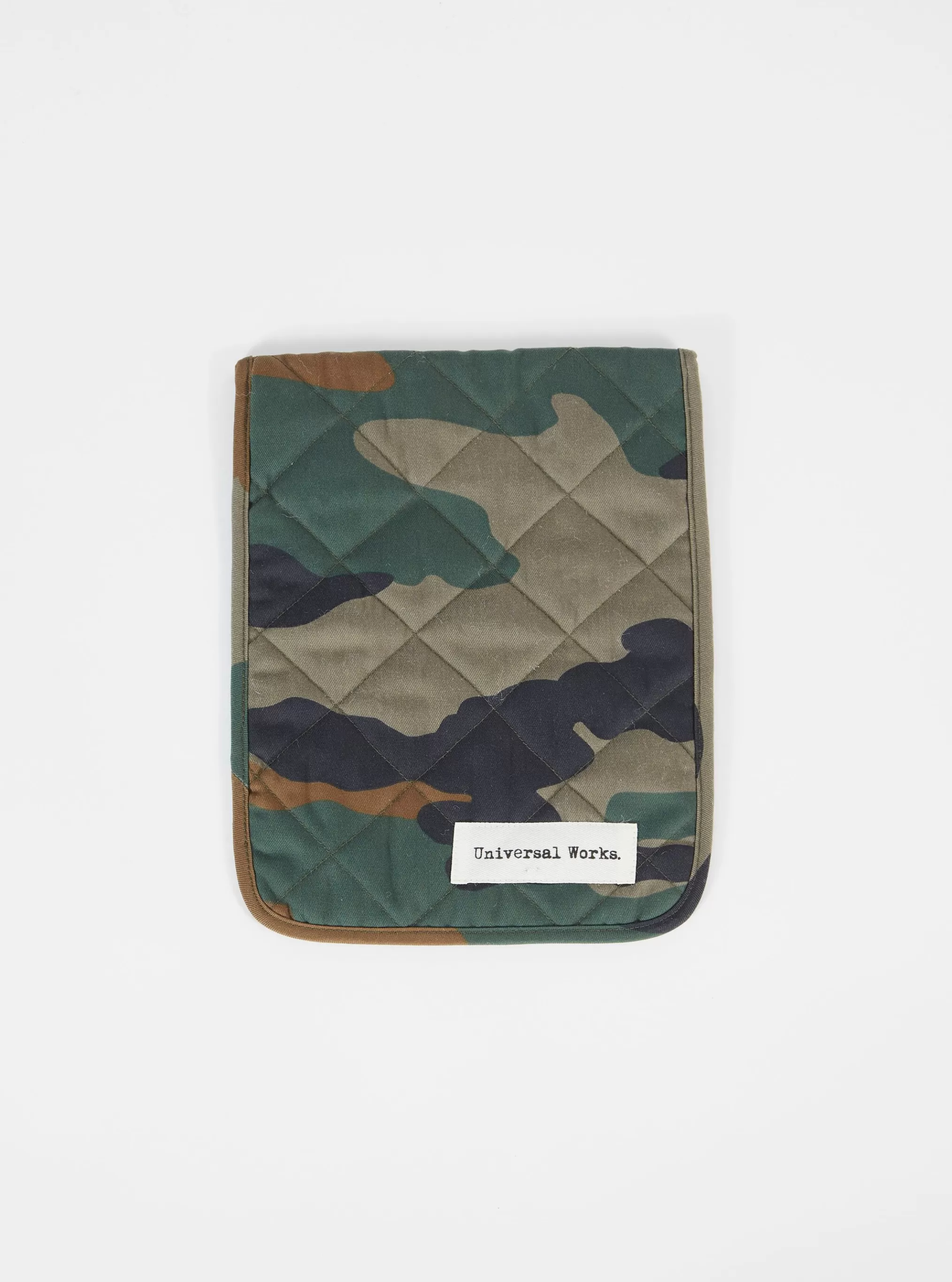 Accessories.^Universal Works Ipad Case In Olive Camo Twill