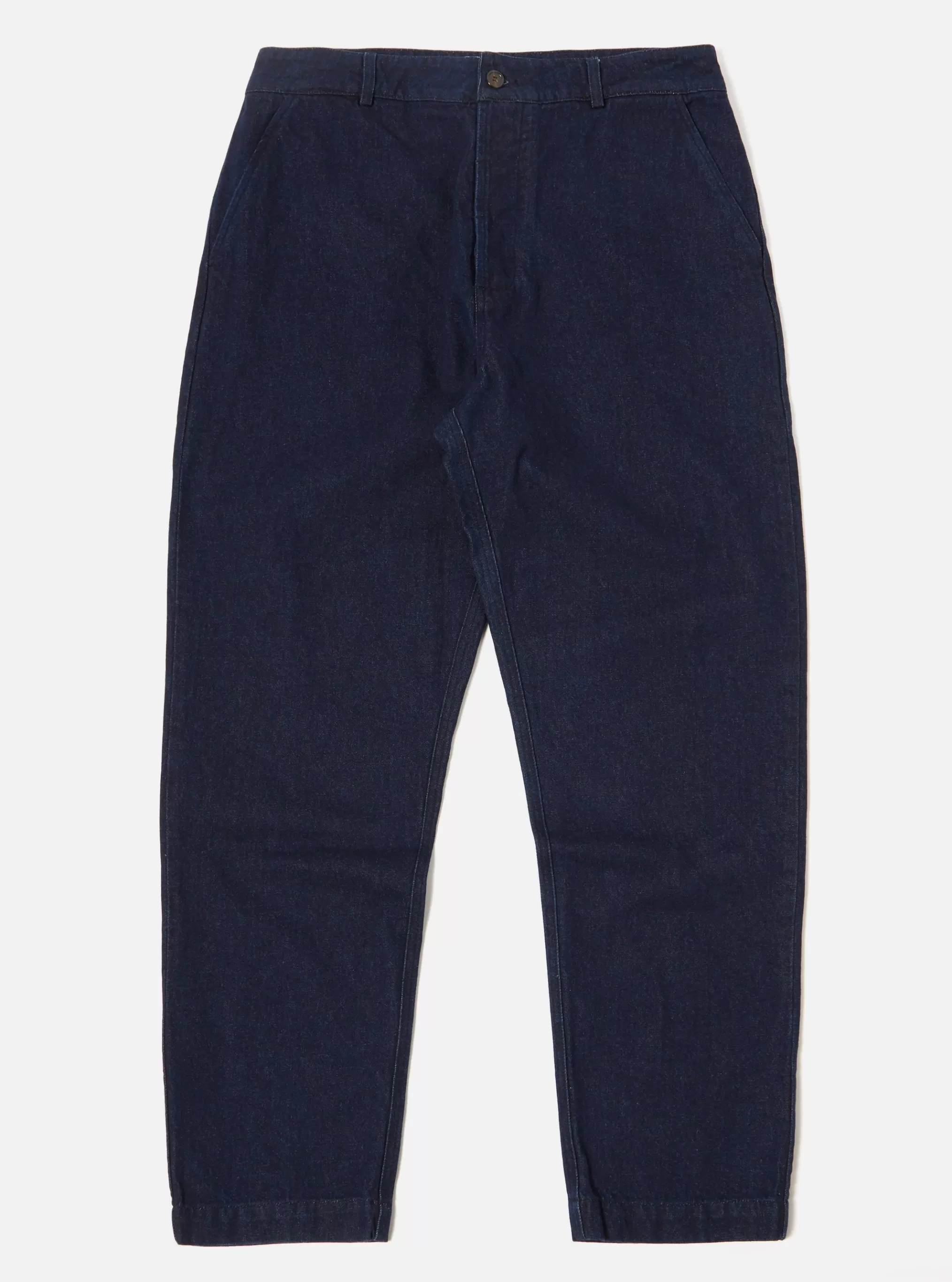 Trousers.^Universal Works Military Chino In 11Oz Indigo Denim