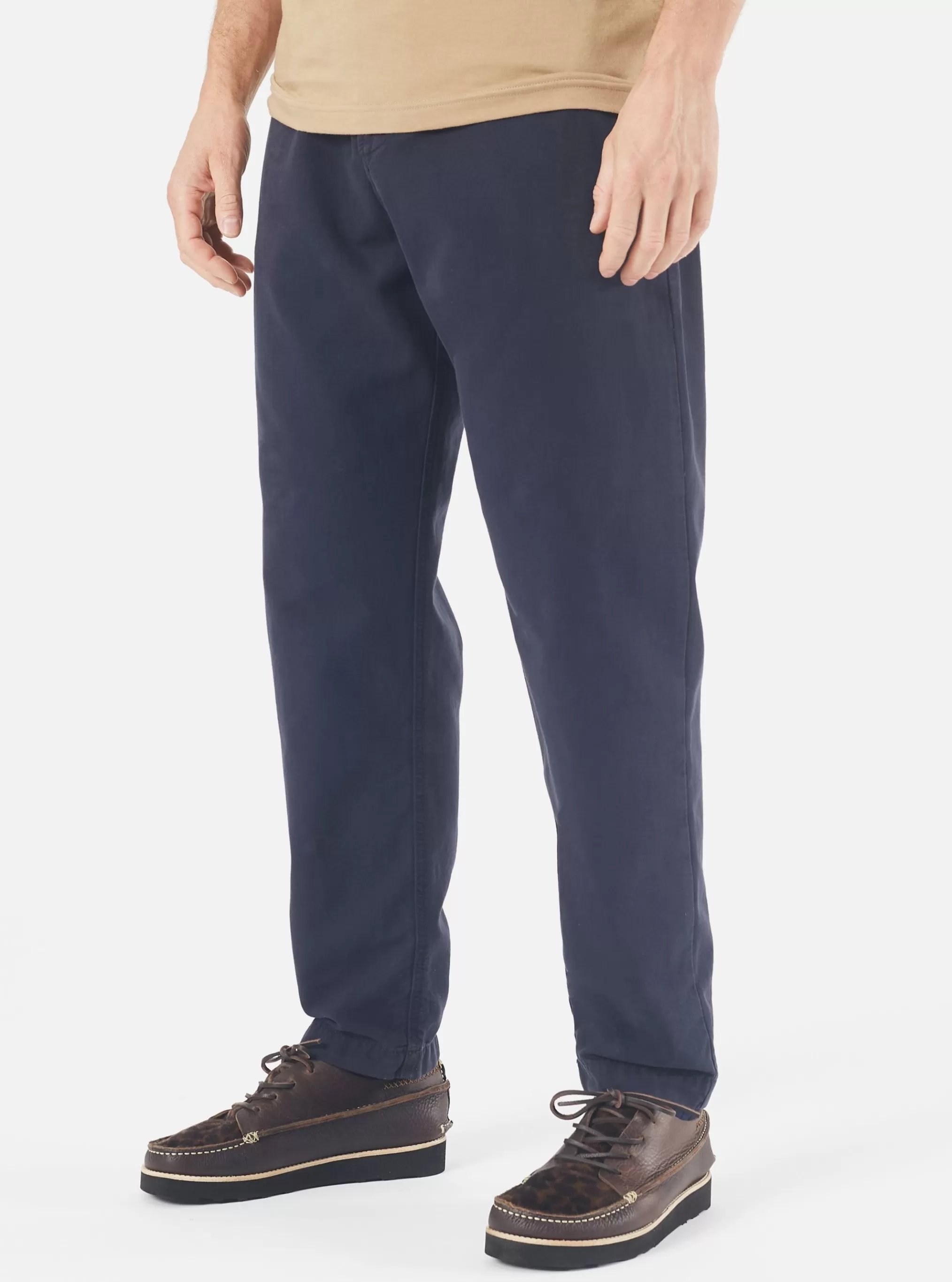 Suiting.^Universal Works Military Chino In Navy Canvas