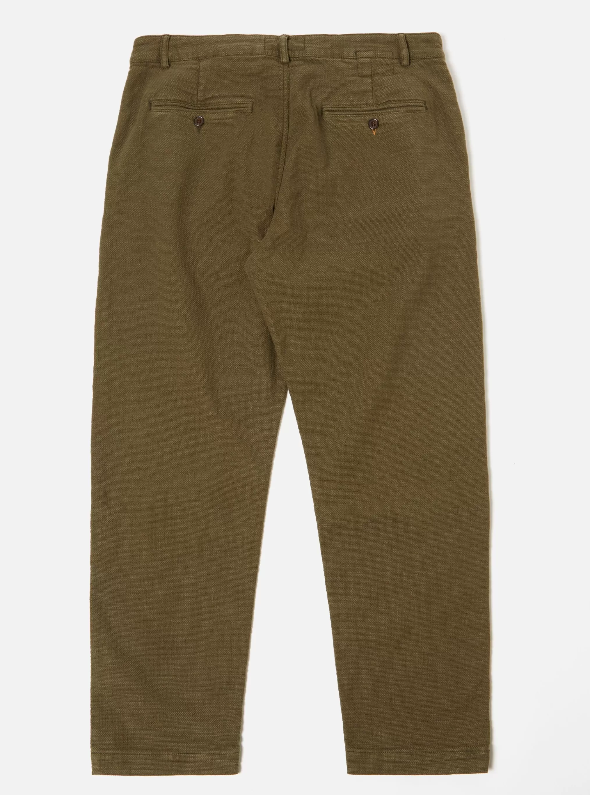 Suiting.^Universal Works Military Chino In Olive Chevron Cotton