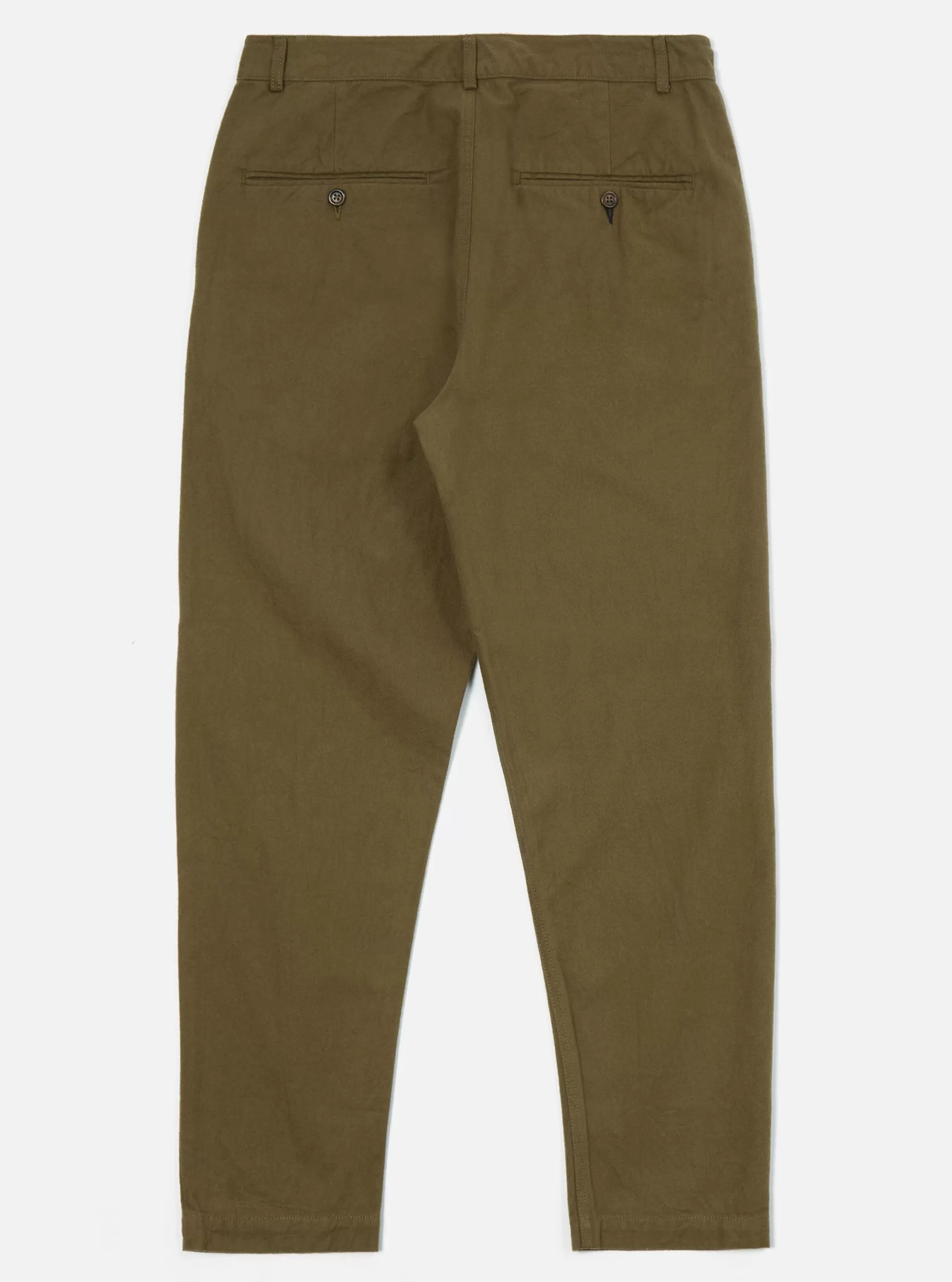 Suiting.^Universal Works Military Chino In Olive Nebraska Cotton