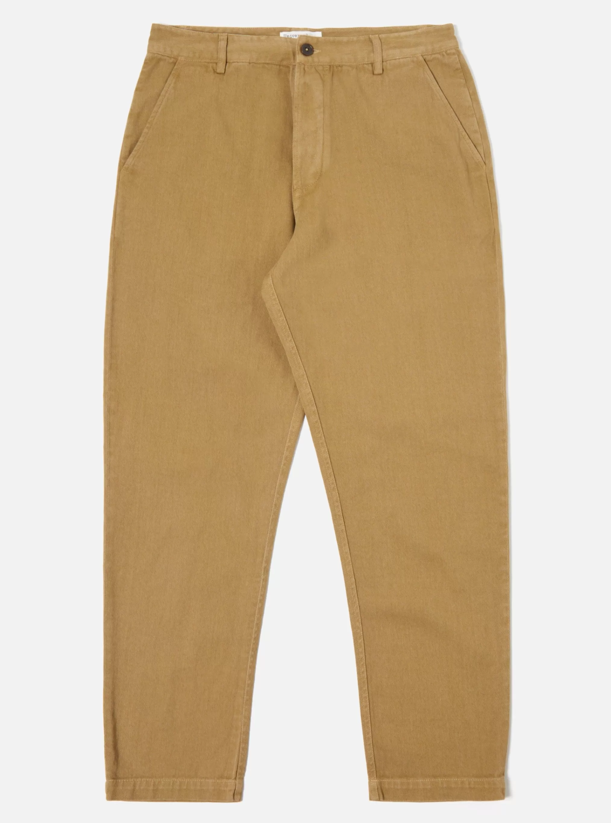 Trousers.^Universal Works Military Chino In Sand Soft Twill