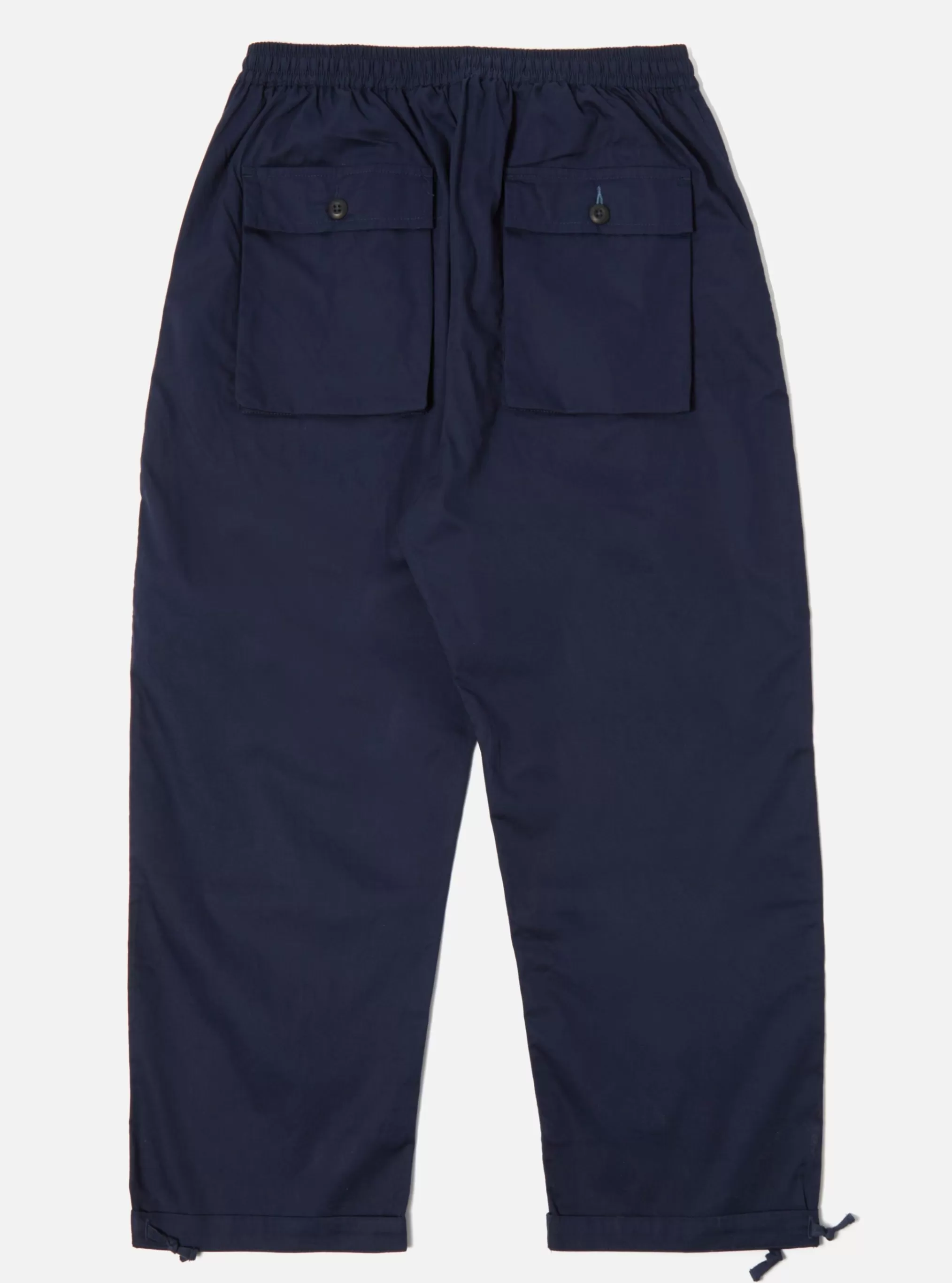 Trousers.^Universal Works Parachute Pant In Navy Fine Twill