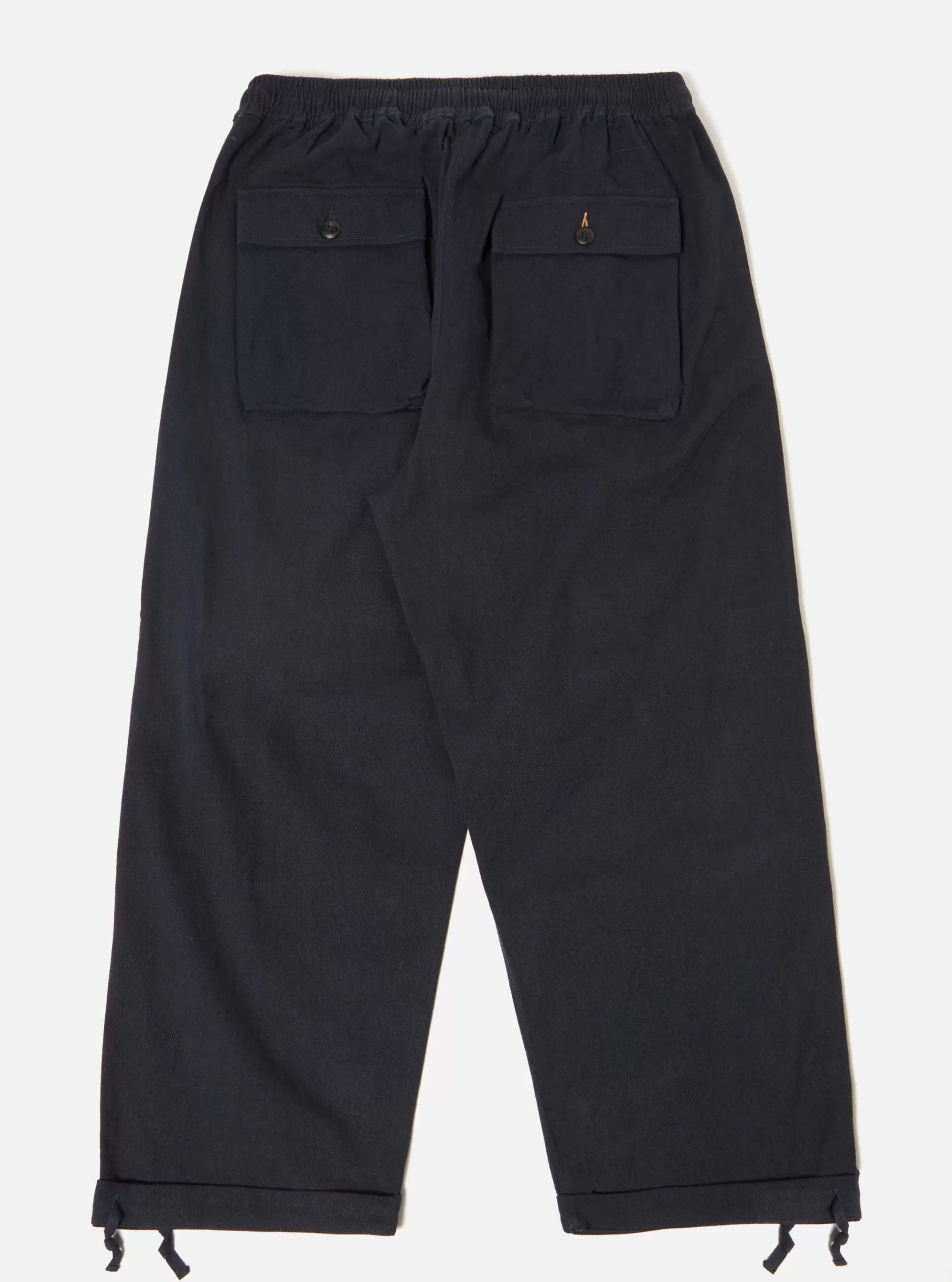 Trousers.^Universal Works Parachute Pant In Navy Winter Twill