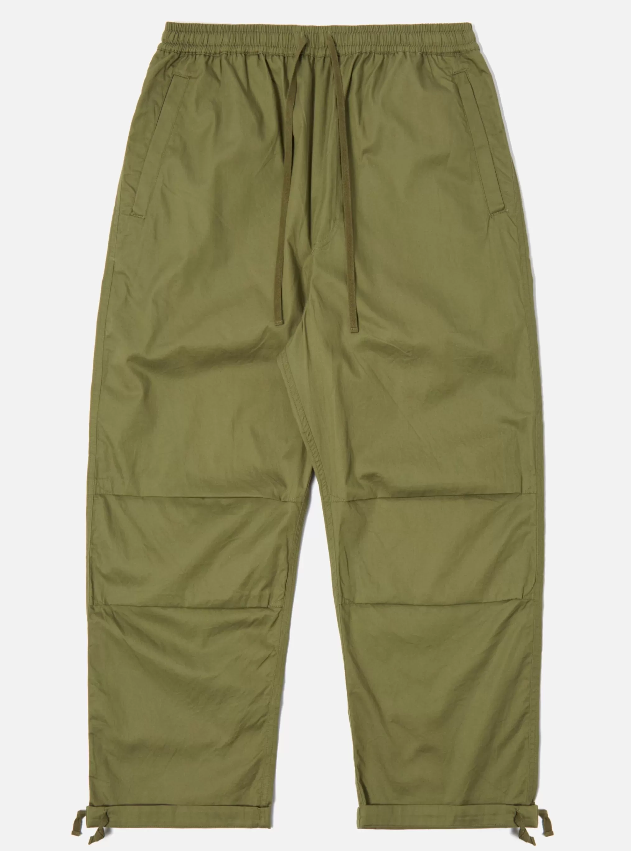 Trousers.^Universal Works Parachute Pant In Olive Fine Twill