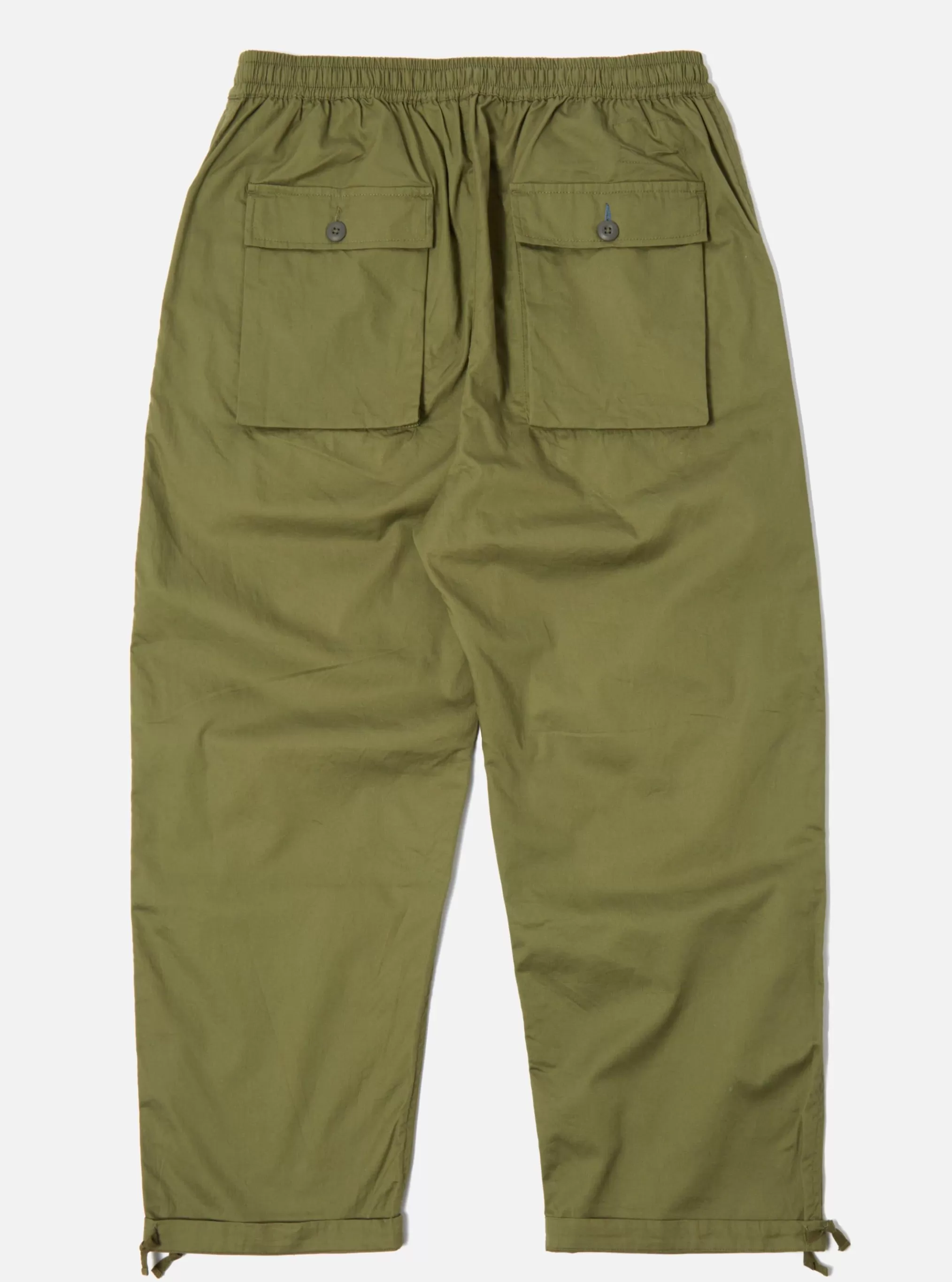 Trousers.^Universal Works Parachute Pant In Olive Fine Twill