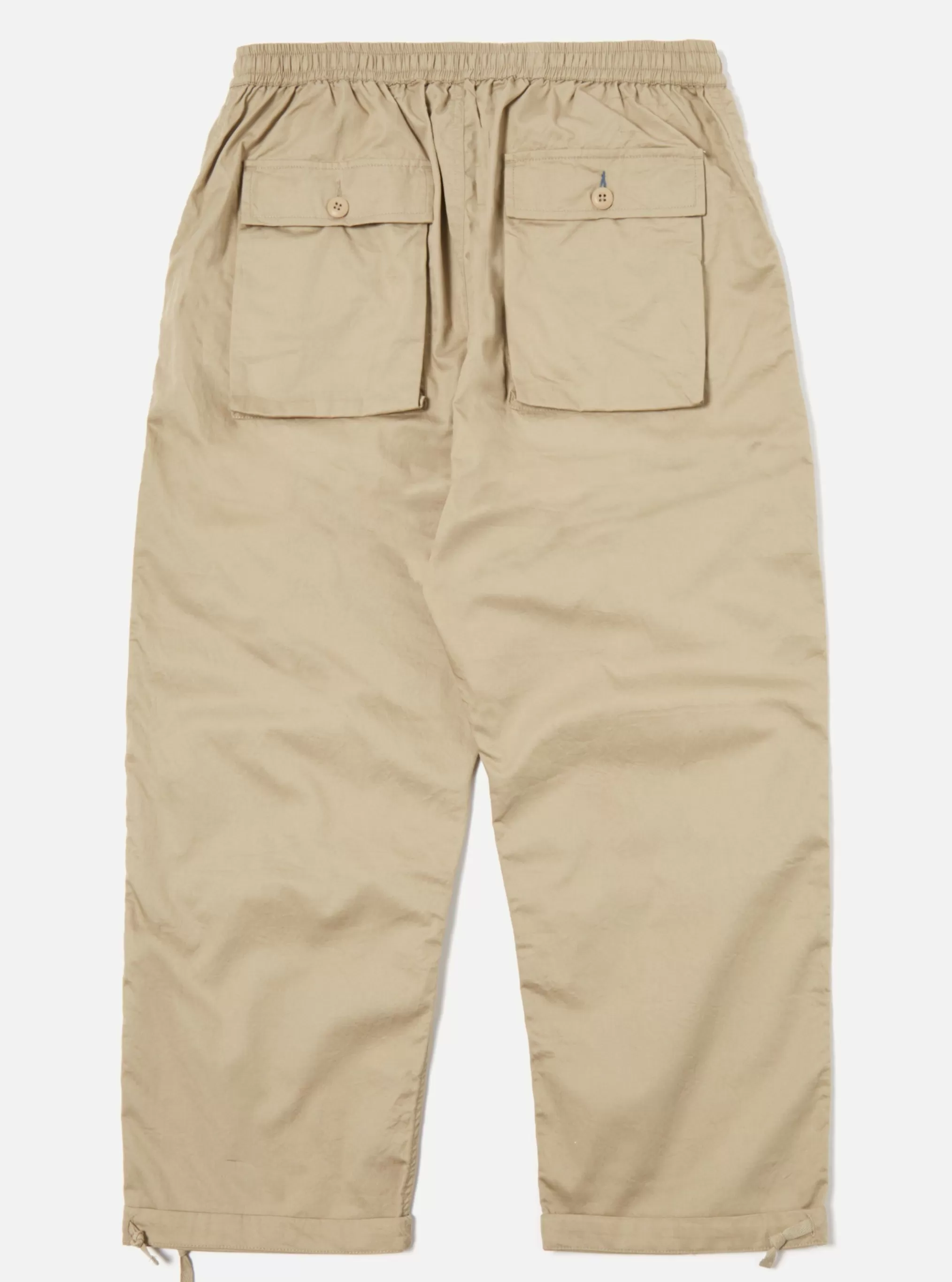 Trousers.^Universal Works Parachute Pant In Stone Fine Twill