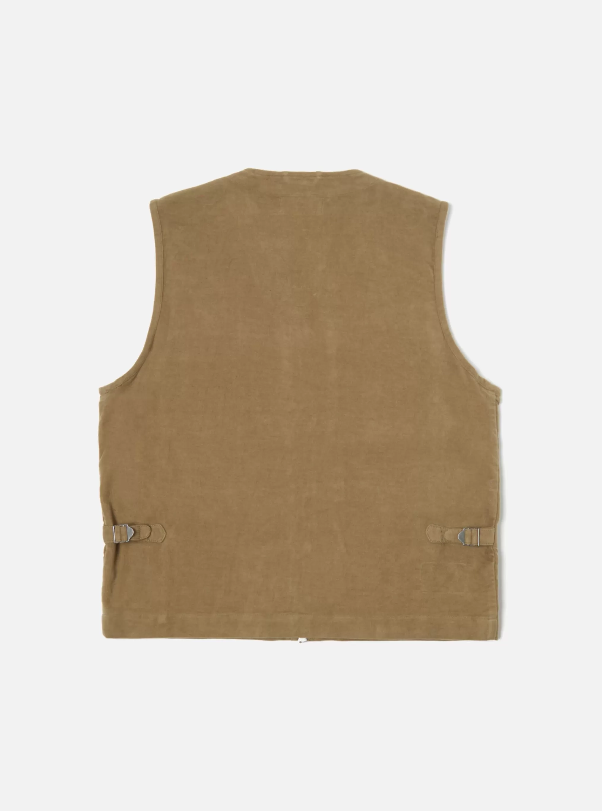 Waistcoats & Gilets.^Universal Works Photographers Gilet In Lovat Lightweight Moleskin