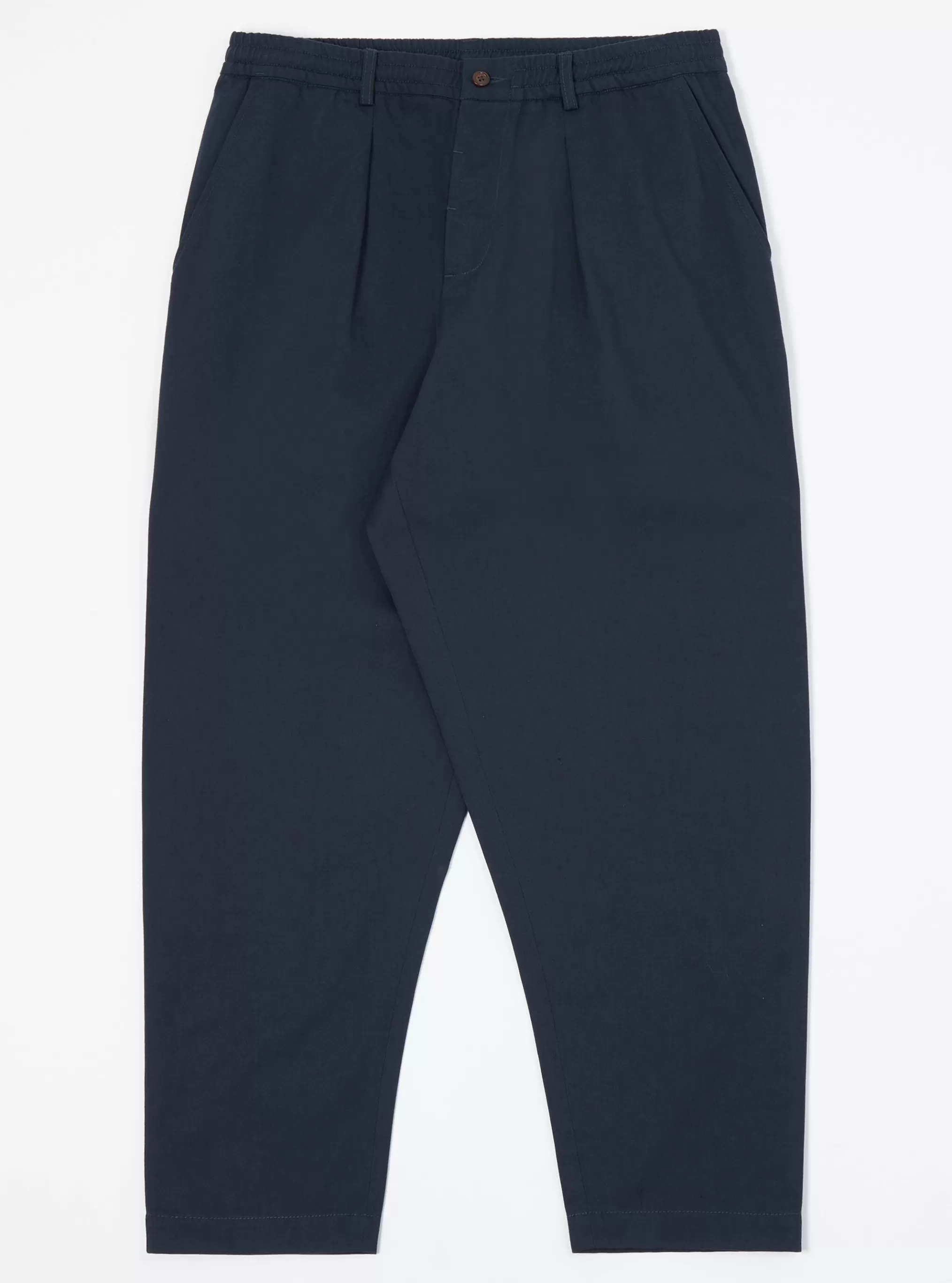 Suiting.^Universal Works Pleated Track Pant In Navy Twill