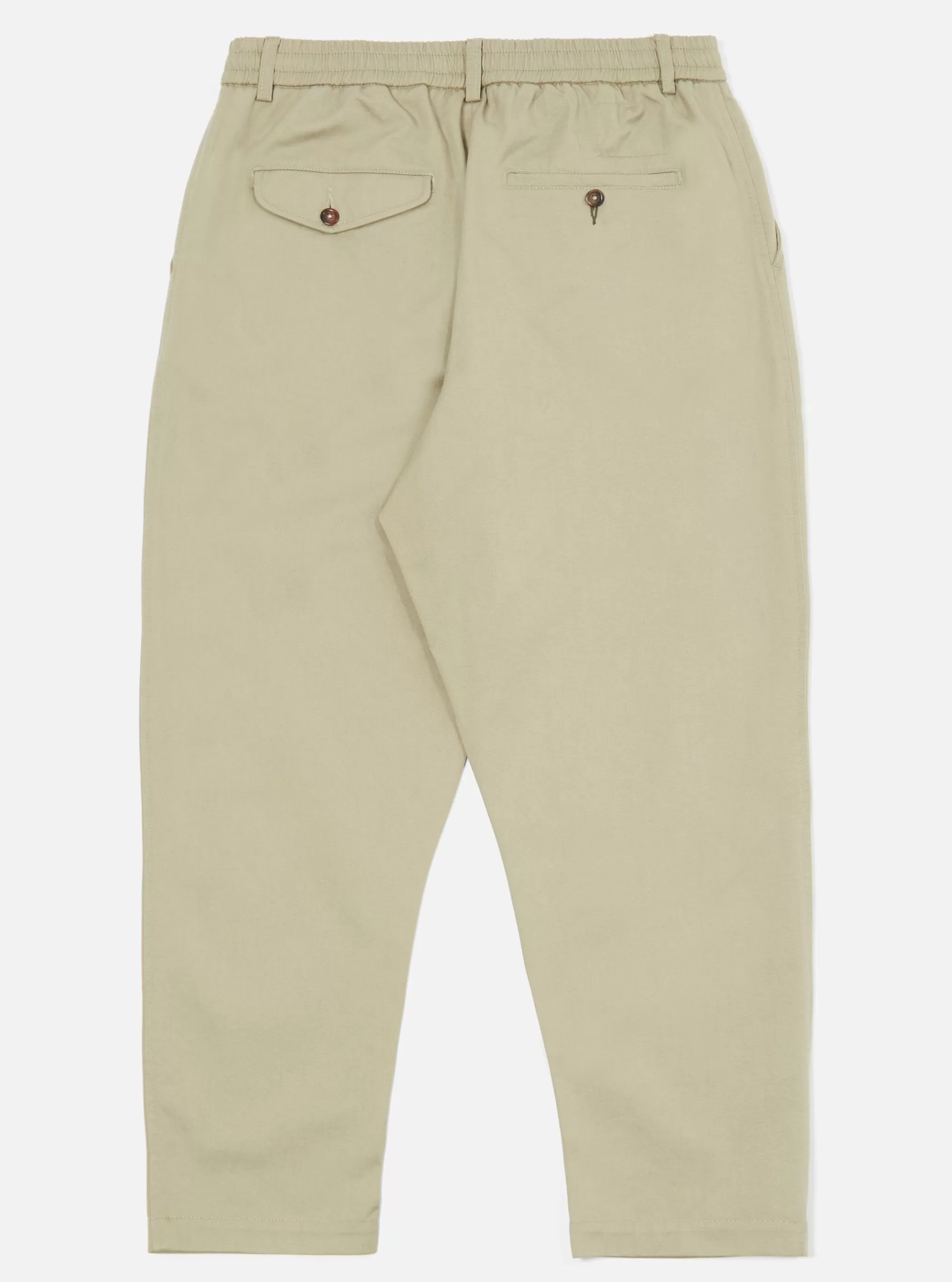 Trousers.^Universal Works Pleated Track Pant In Stone Twill