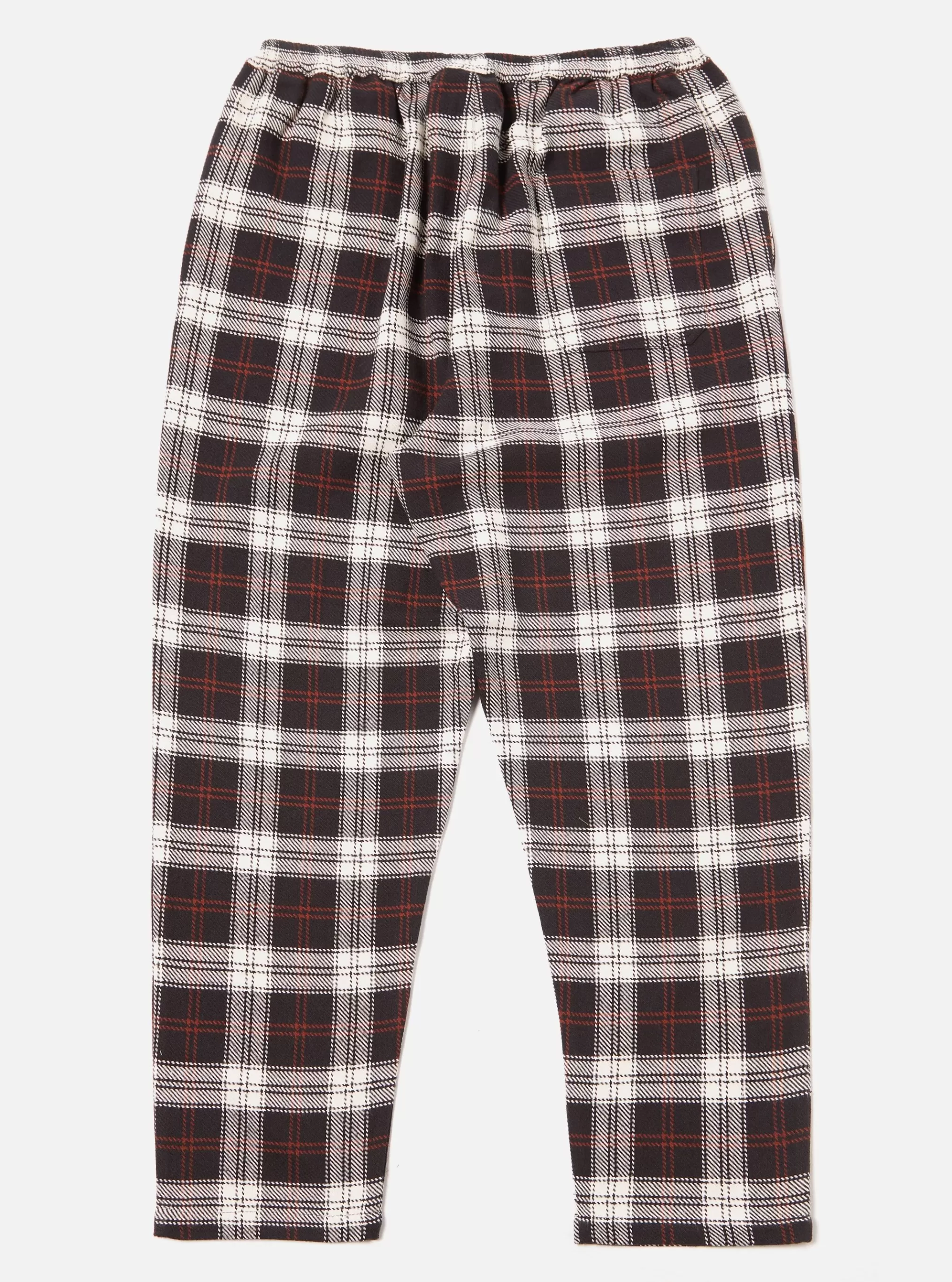 Nightwear.^Universal Works Pyjama In Black/Ecru Twill Check